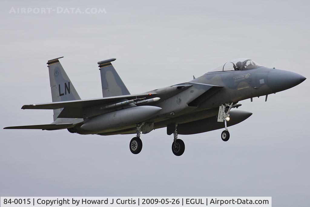 84-0015, 1984 McDonnell Douglas F-15C Eagle C/N 0925/C318, Operated by 493rd FS/48th FW, USAFE.