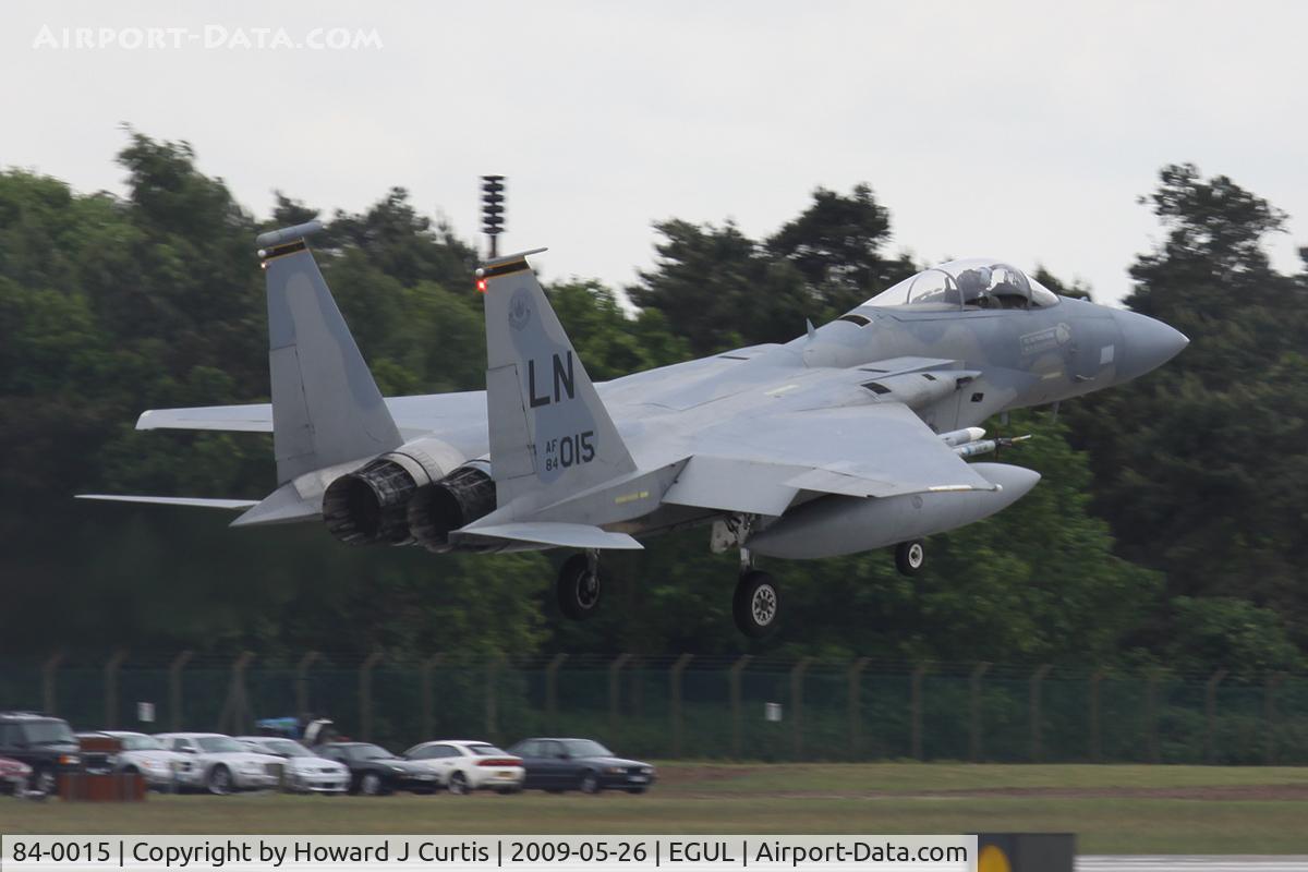 84-0015, 1984 McDonnell Douglas F-15C Eagle C/N 0925/C318, Operated by 493rd FS/48th FW, USAFE.