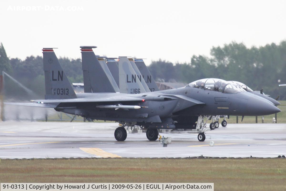 91-0313, 1991 McDonnell Douglas F-15E Strike Eagle C/N 1220/E178, Operated by 494th FS/48th FW, USAFE.
