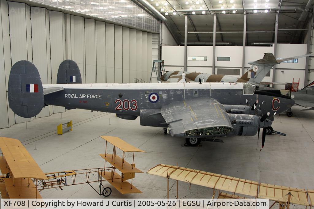 XF708, Avro 716 Shackleton MR.3/3 C/N Not found XF708, On display at the Imperial War Museum.