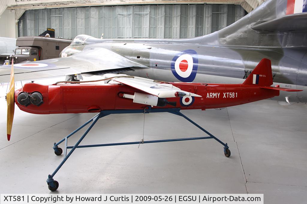 XT581, Northrop MQM-57A Shelduck D1 C/N Not found XT581, On display at the Imperial War Museum.