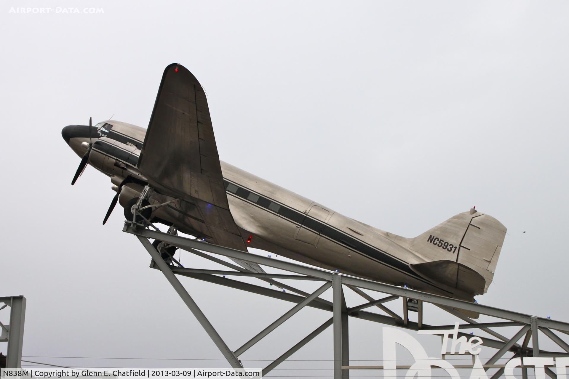 N838M, 1943 Douglas C-47 C/N 43-15982, At the Roasterie, Kansas City, MO.  Placed there on 9/18/12.