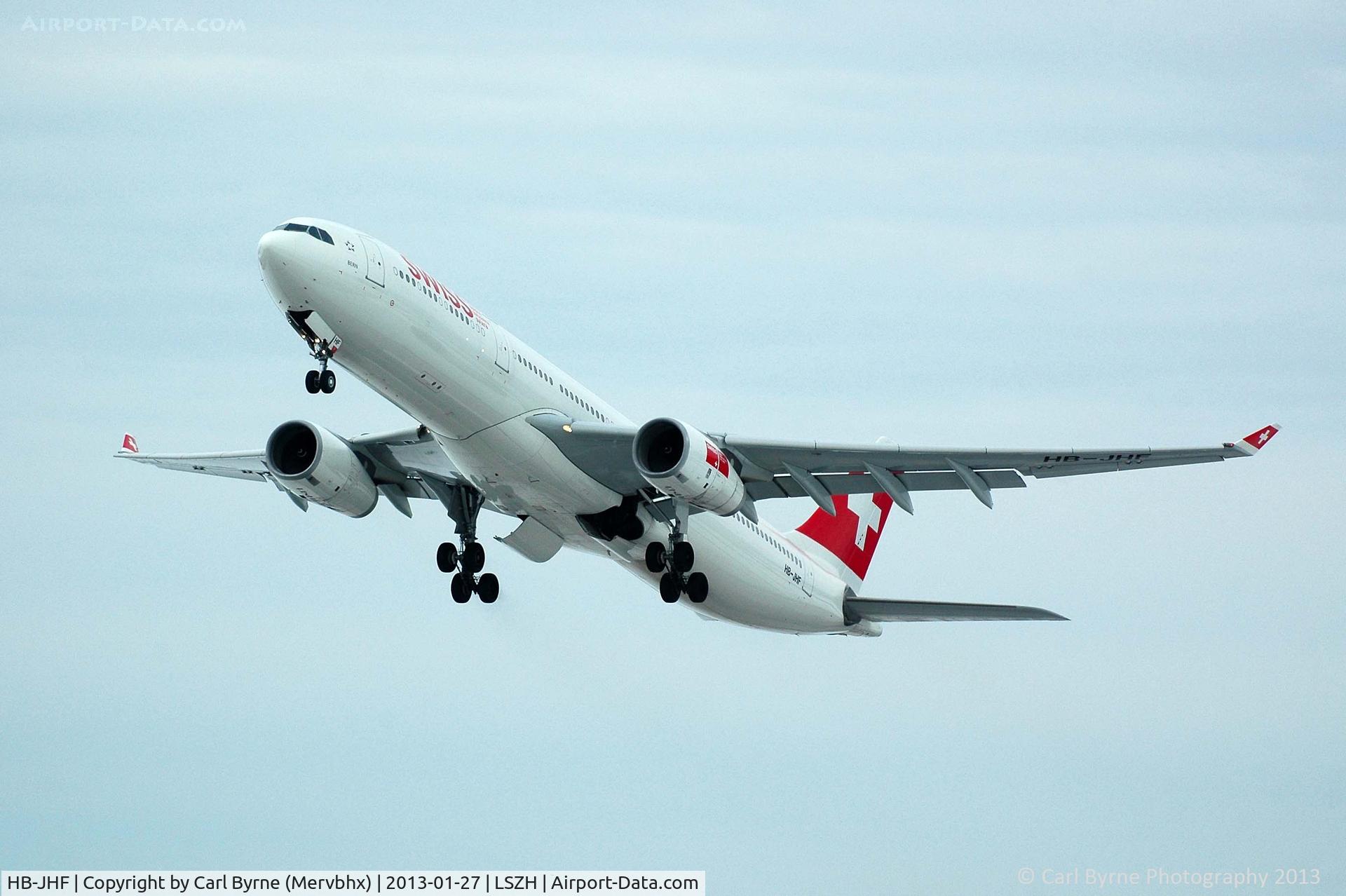 HB-JHF, 2010 Airbus A330-343X C/N 1089, Taken from the Spectator Terrace.
