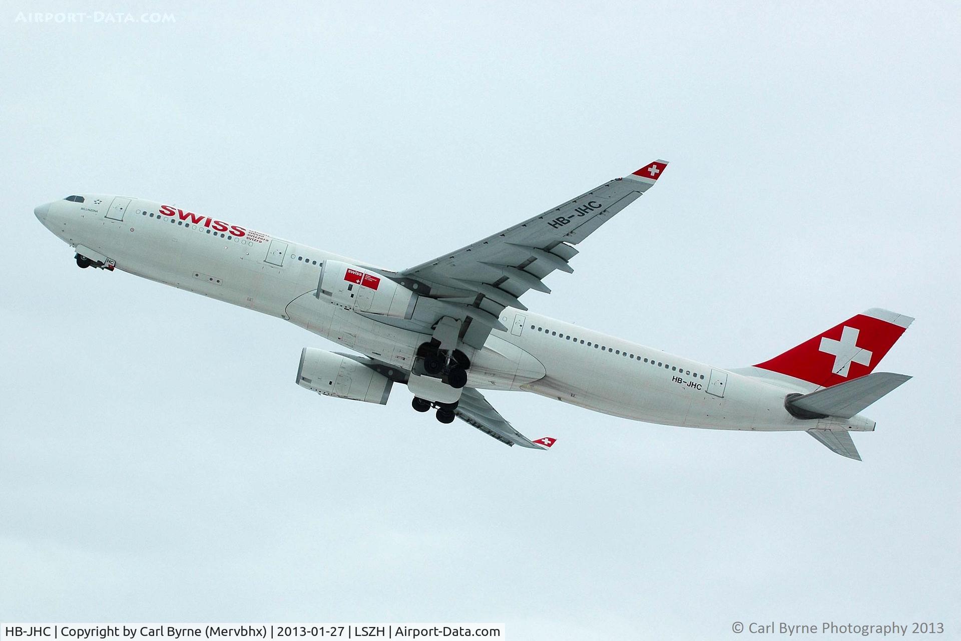 HB-JHC, 2009 Airbus A330-343X C/N 1029, Taken from the Spectator Terrace.