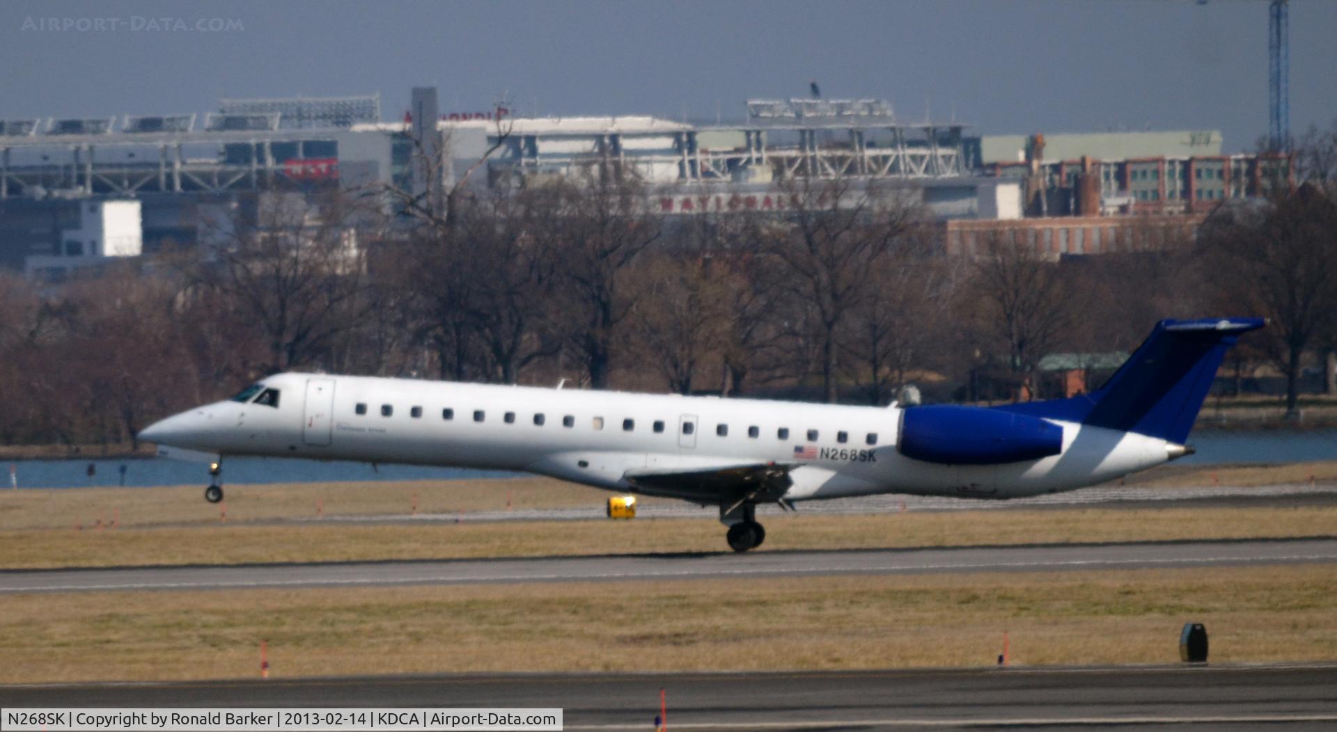 N268SK, 2000 Embraer ERJ-145LR (EMB-145LR) C/N 145270, Landing DCA