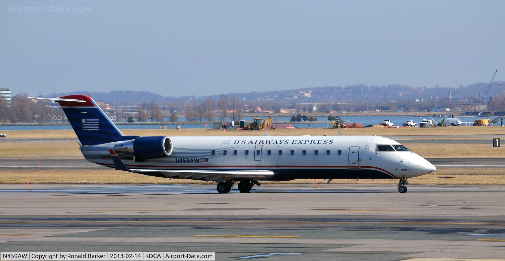 N459AW, 2003 Bombardier CRJ-200LR (CL-600-2B19) C/N 7863, Taxi DCA
