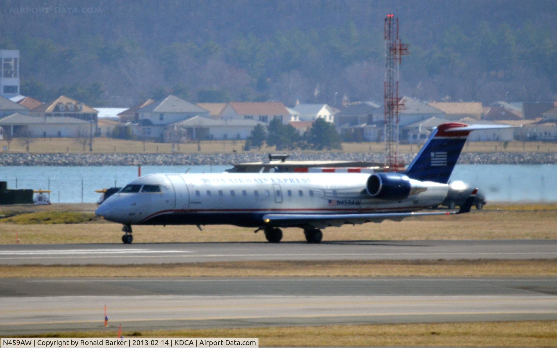 N459AW, 2003 Bombardier CRJ-200LR (CL-600-2B19) C/N 7863, Takeoff DCA