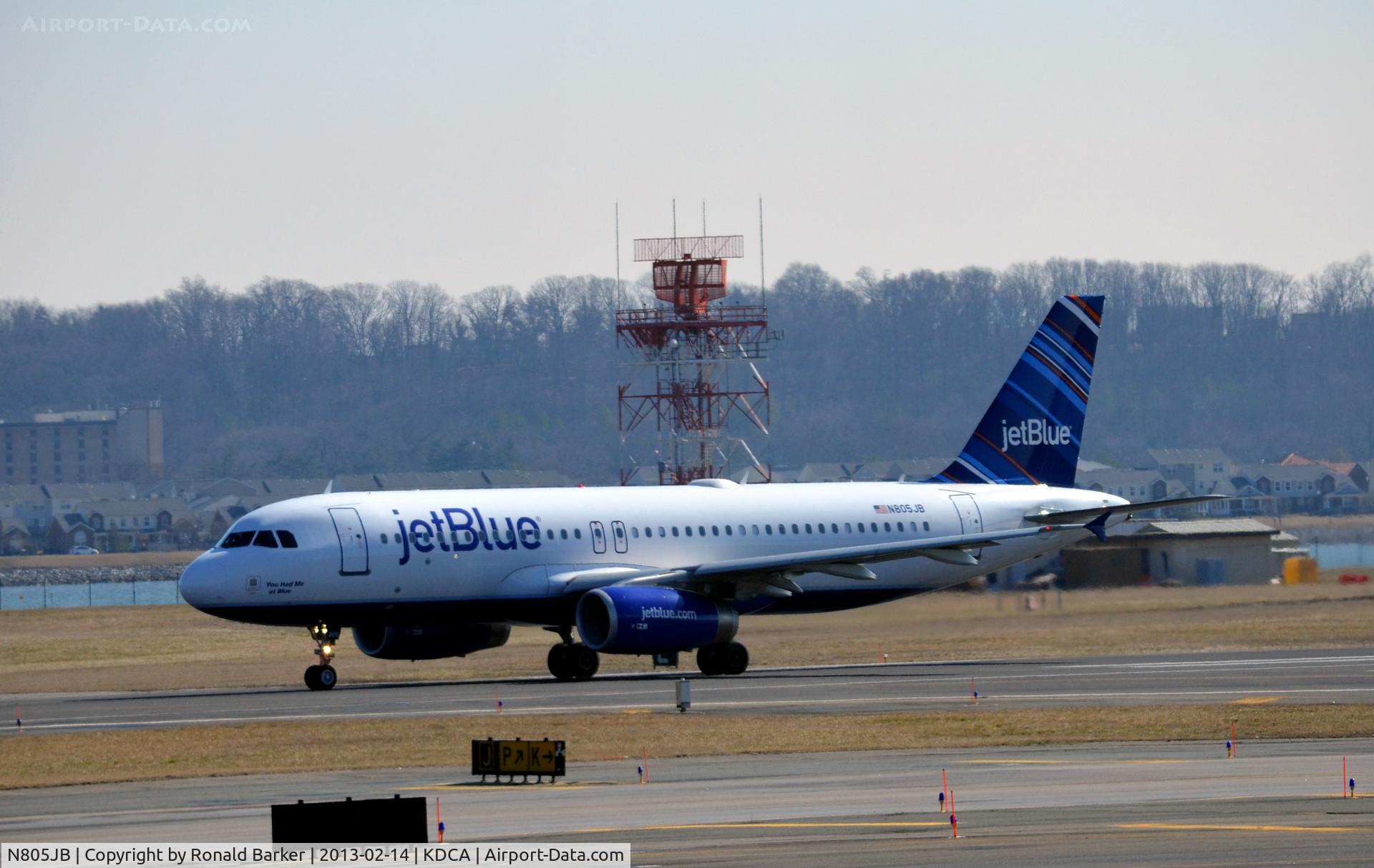 N805JB, 2012 Airbus A320-232 C/N 5148, Takeoff DCA
