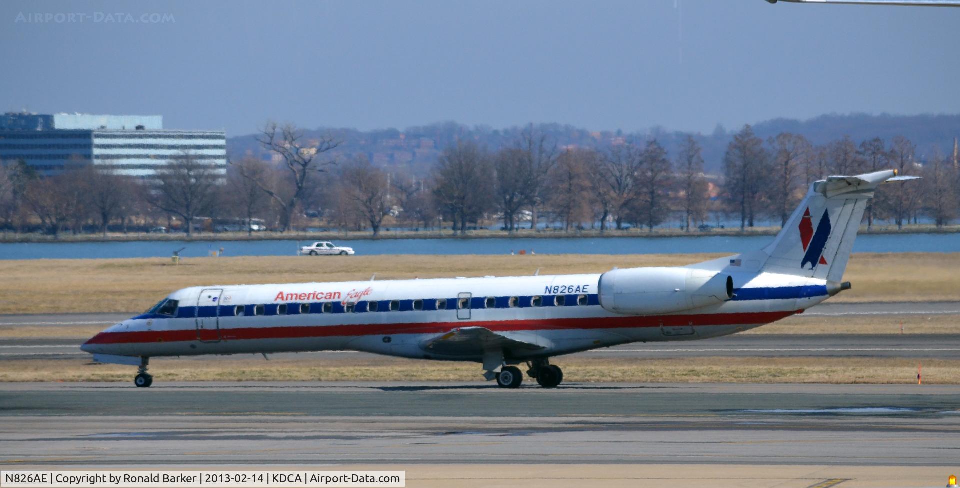 N826AE, 2002 Embraer ERJ-140LR (EMB-135KL) C/N 145592, Taxi DCA