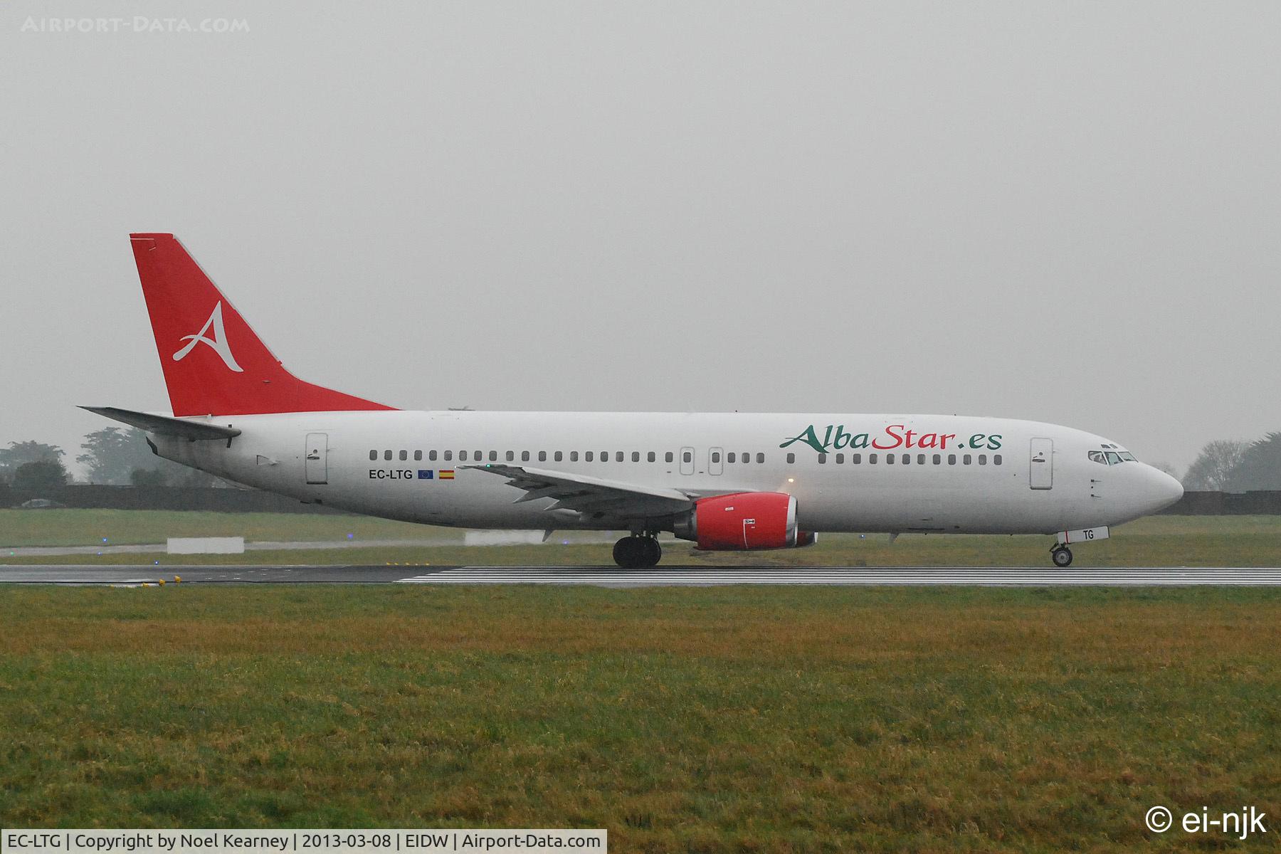 EC-LTG, 1989 Boeing 737-4K5 C/N 24129, Departing off Rwy 10 at Dublin.