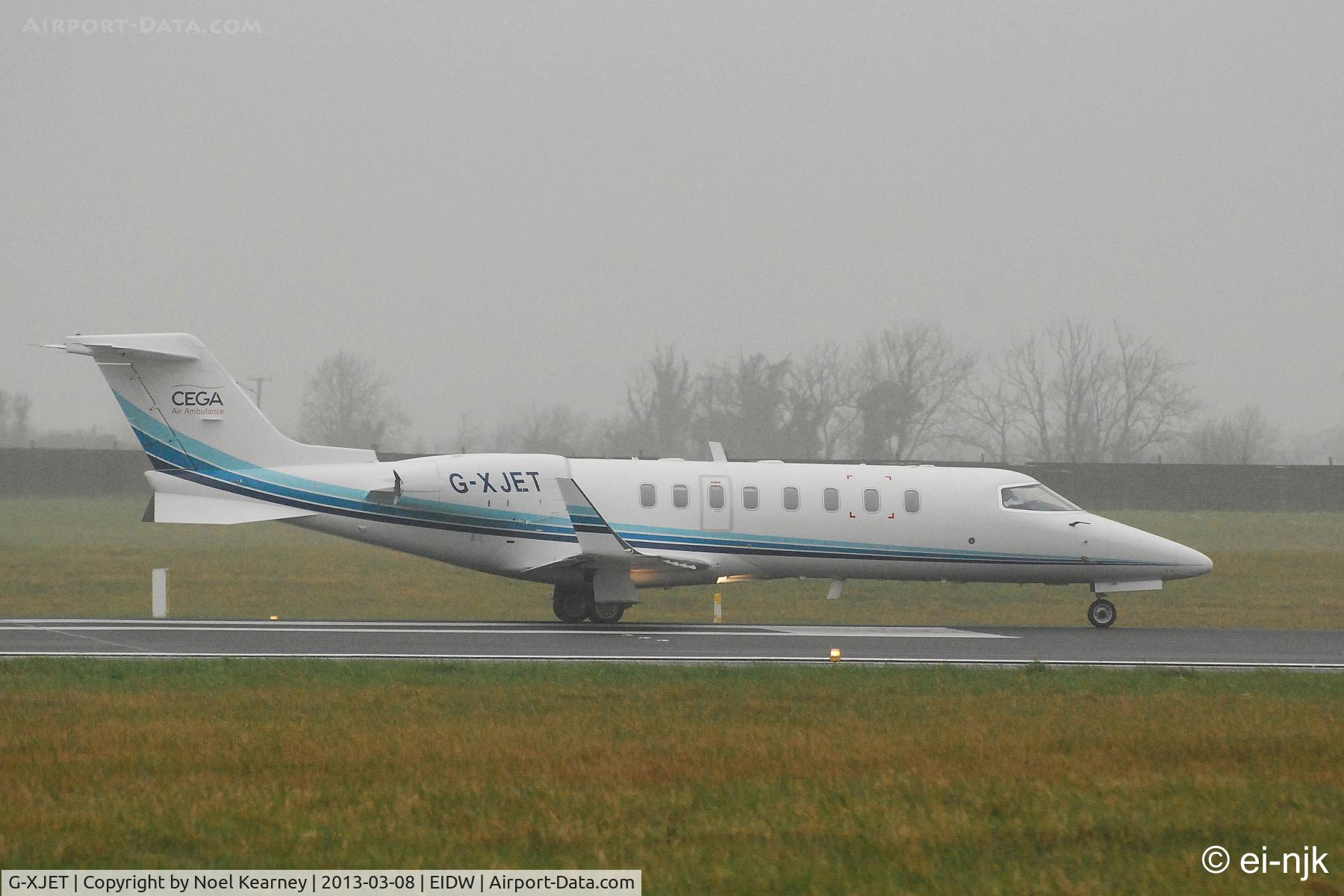 G-XJET, 2006 Learjet 45 C/N 45-311, Departing off Rwy 10 at Dublin.