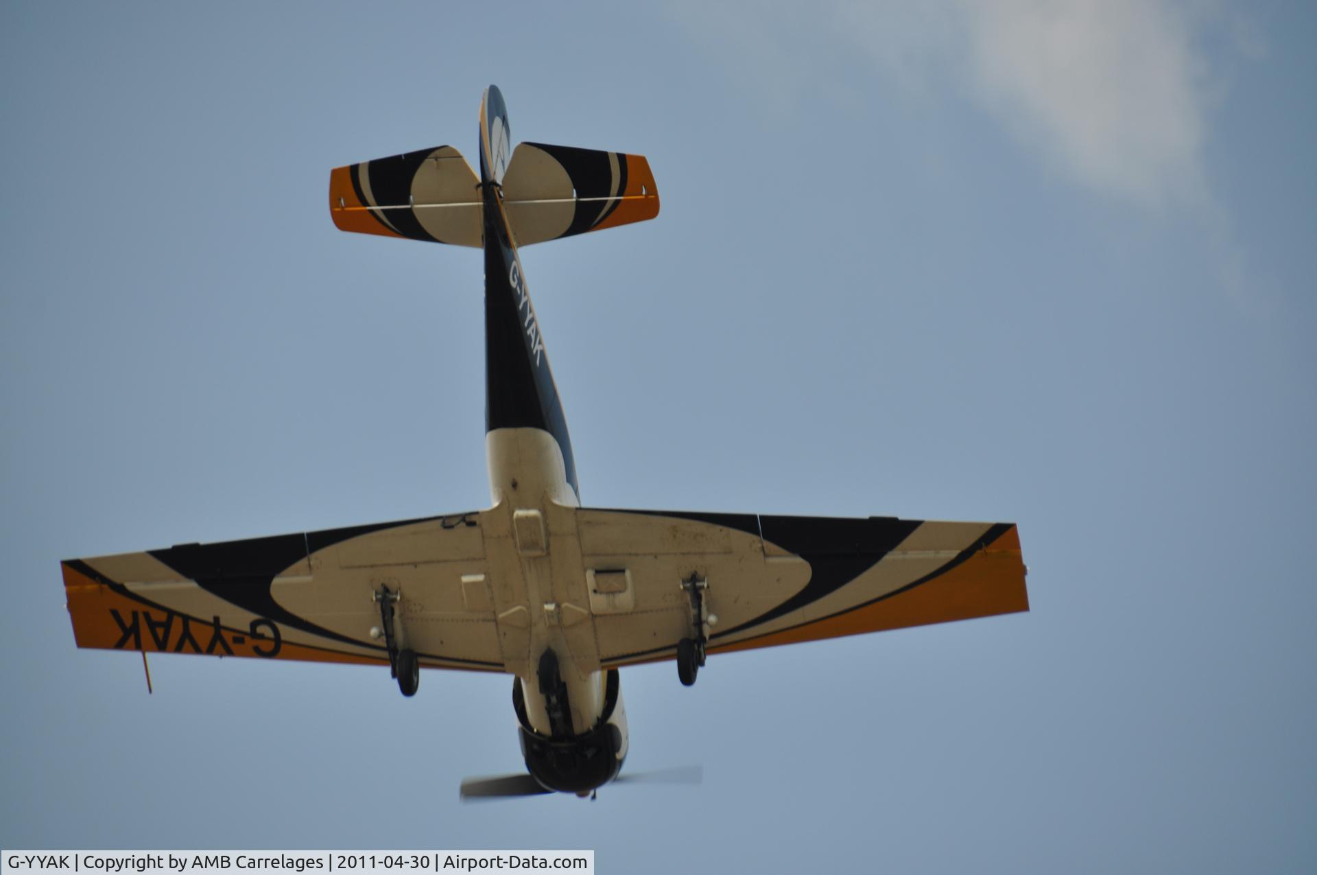 G-YYAK, 1987 Bacau Yak-52 C/N 878101, Diving