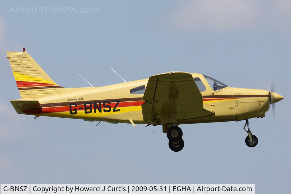 G-BNSZ, 1981 Piper PA-28-161 Cherokee Warrior II C/N 28-8116315, Privately owned.