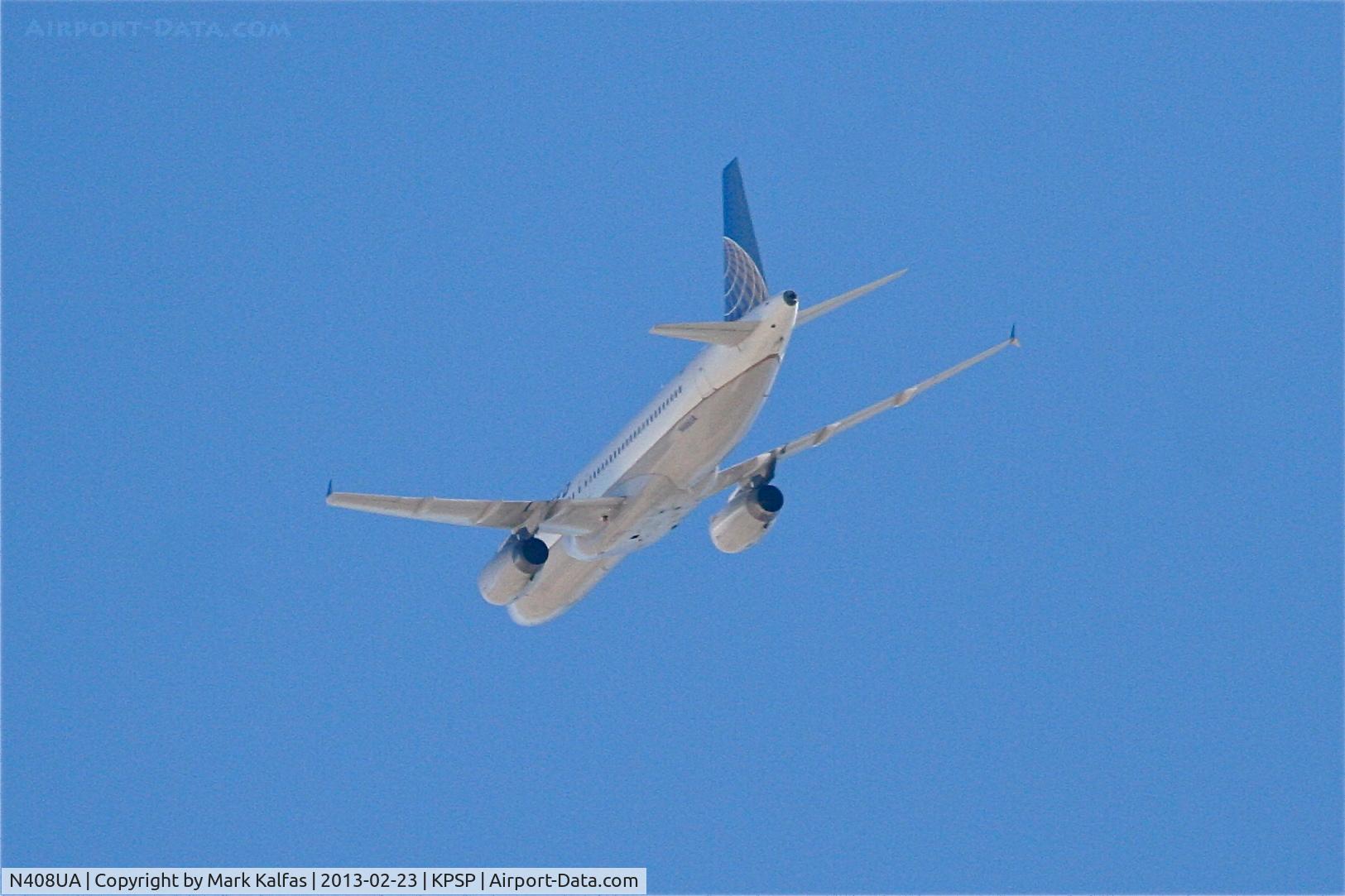 N408UA, 1994 Airbus A320-232 C/N 457, United Airlines Airbus A320-232, UAL995 departing 13R KPSP enroute to KDEN.