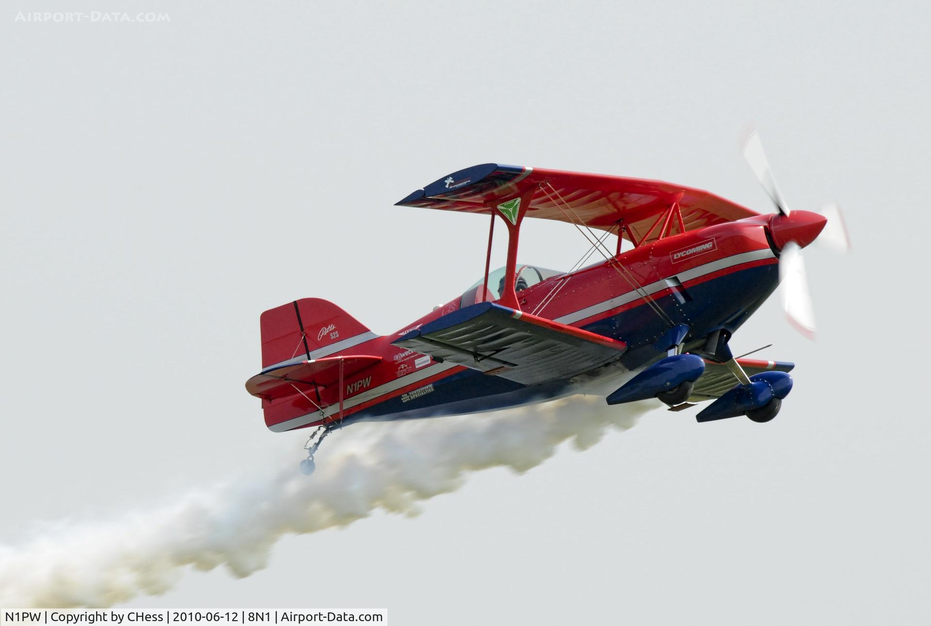 N1PW, 1979 Pitts S-2S Special C/N 1004, Photographed at Golden Age Air Museum's Flying Circus.