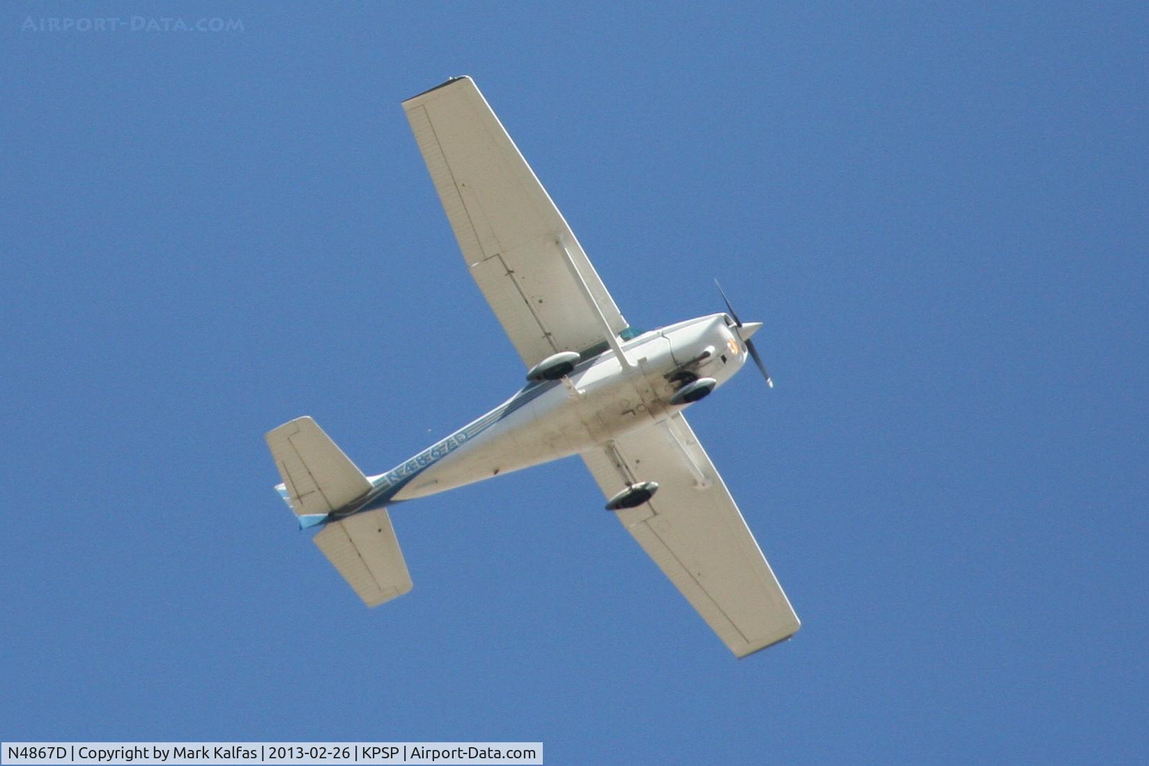 N4867D, 1979 Cessna 172N C/N 17272378, Eastbound  over Palm Springs....
