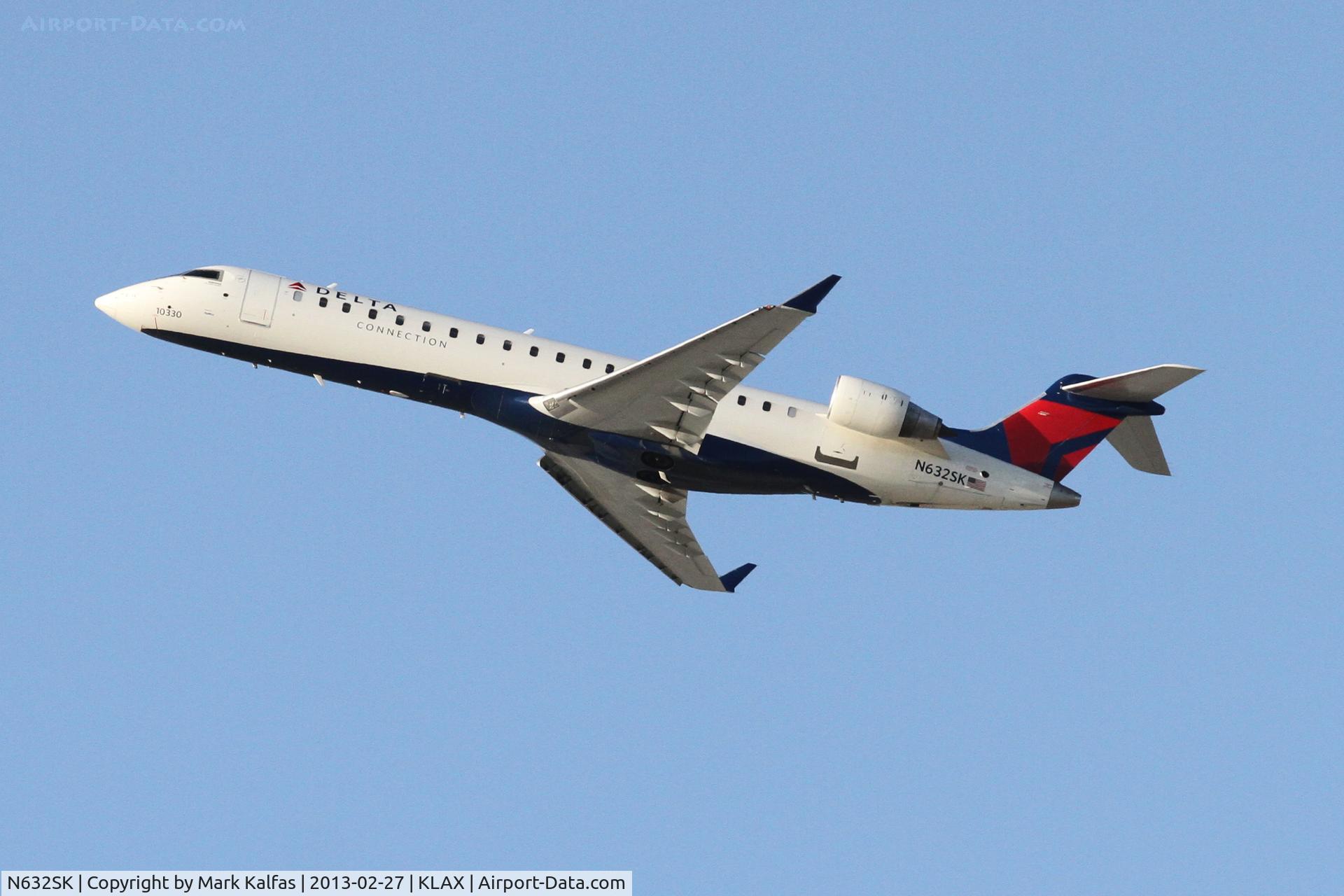 N632SK, Bombardier CRJ-702 (CL-600-2C10) Regional Jet C/N 10330, SkyWest/Delta Connection Bombardier CL-600-2C10,
SKW4504 departing RWY 25R enroute to KSAN.