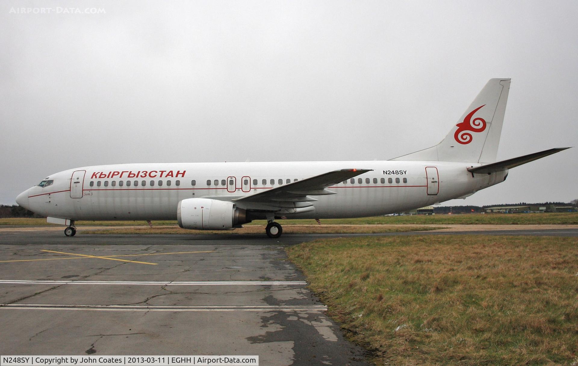N248SY, 1991 Boeing 737-476 C/N 24438, Taxiing to Airbourne Colours paintshop at European