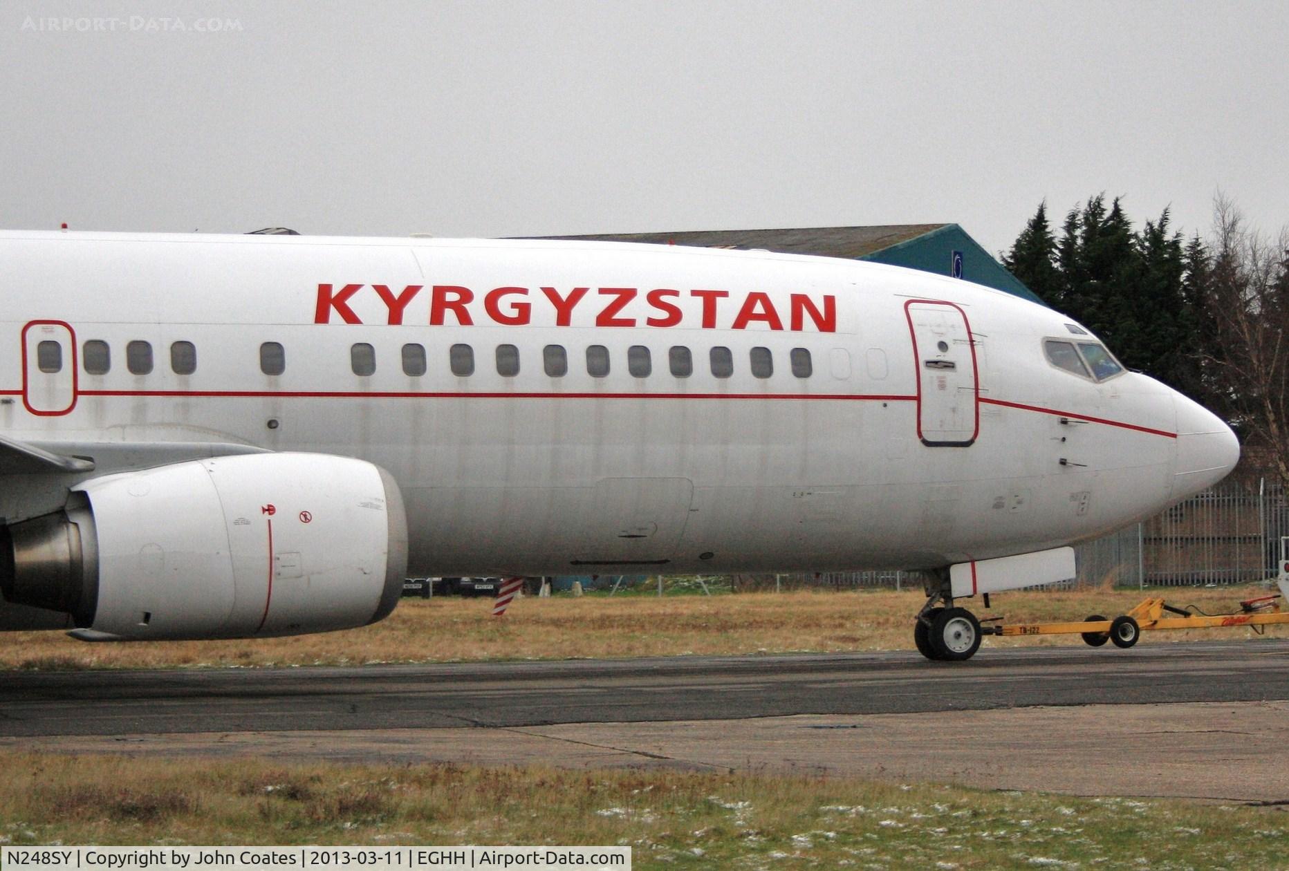N248SY, 1991 Boeing 737-476 C/N 24438, Showing signs of storage at Budapest