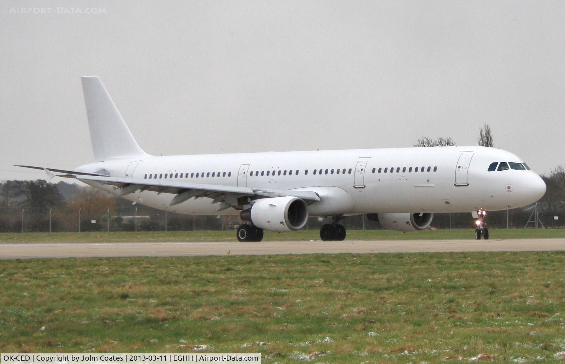OK-CED, 1997 Airbus A321-211 C/N 684, Backtracking to depart back to Prague after repaint