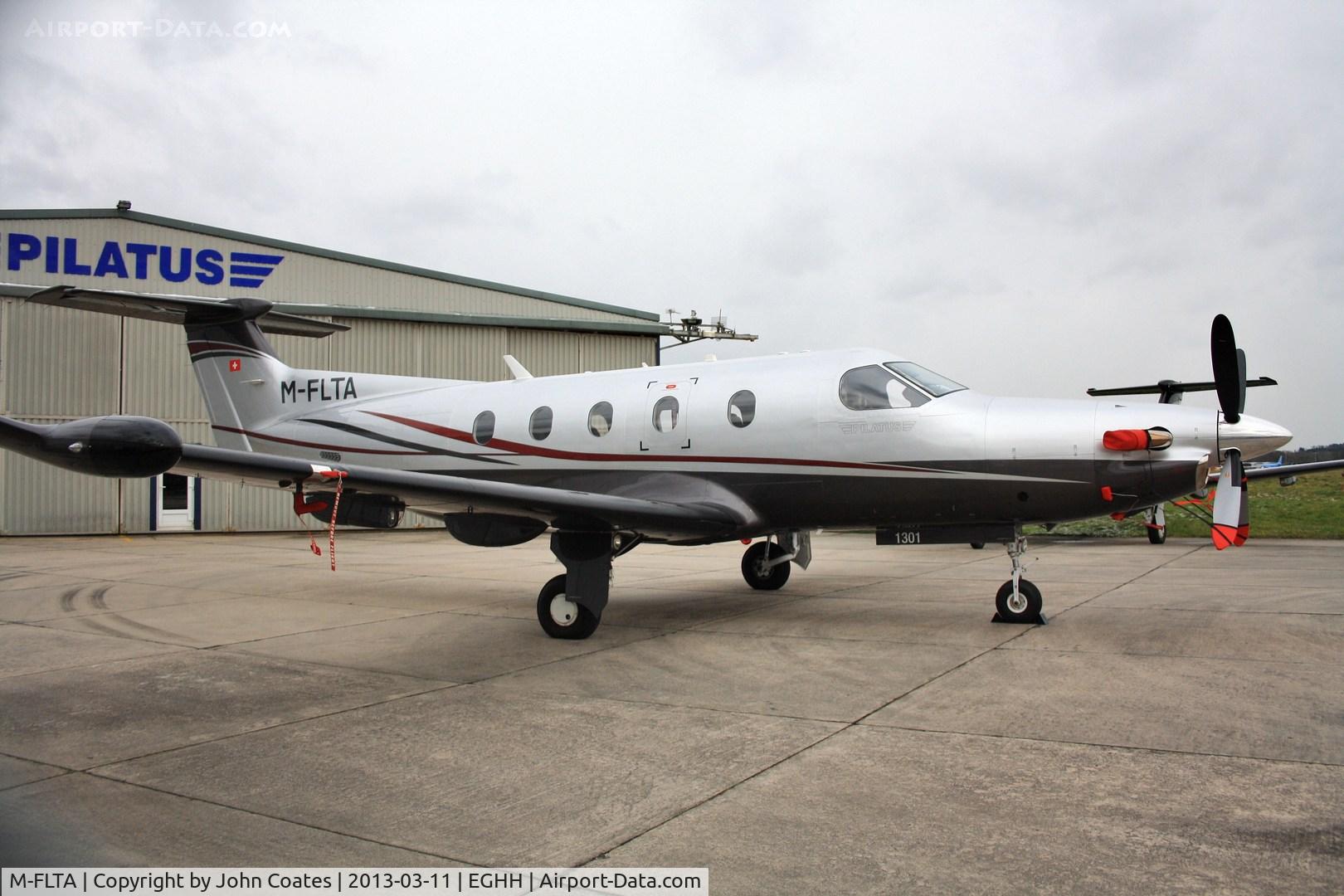 M-FLTA, 2011 Pilatus PC-12/47E C/N 1301, just re-reg'd from M-DAVE