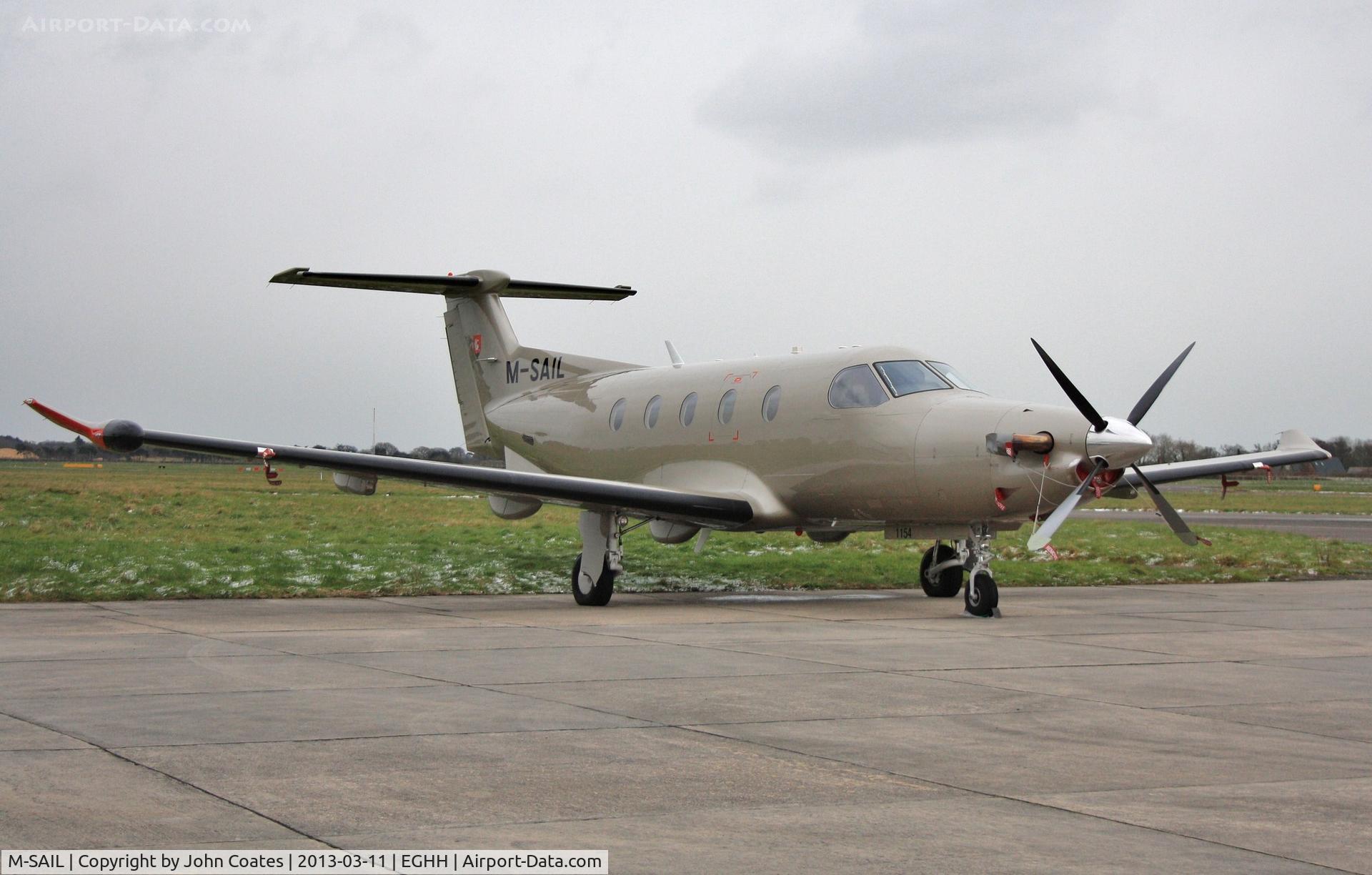 M-SAIL, 2009 Pilatus PC-12/47E C/N 1154, Parked at Pilatus