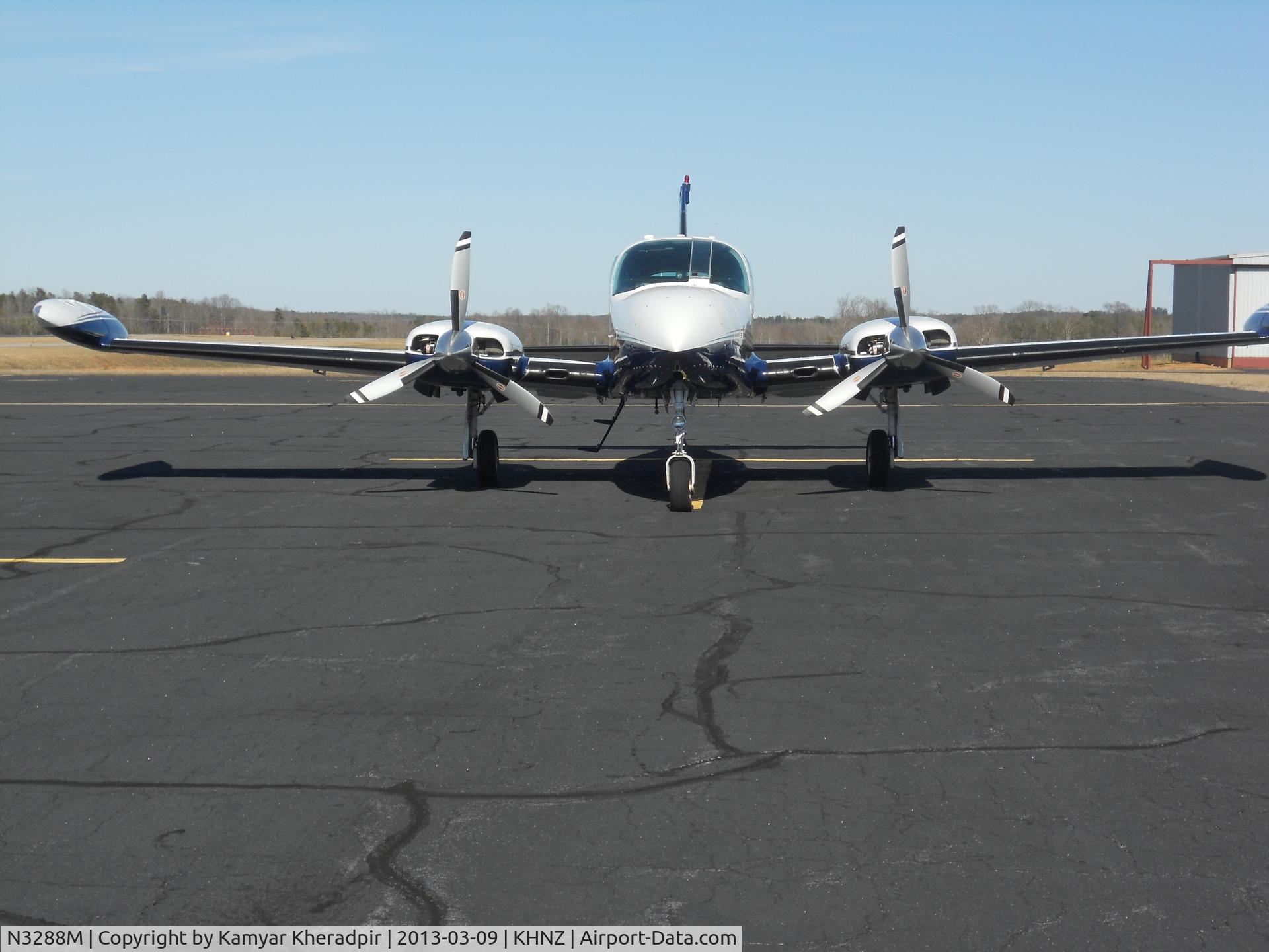 N3288M, 1980 Cessna T310R C/N 310R1895, Visiting Oxford Henderson Airport in North Carolina, USA.