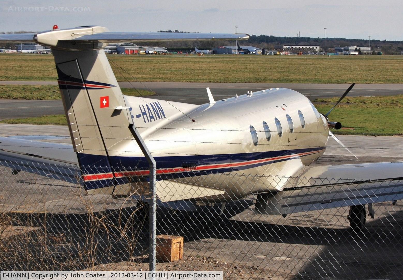 F-HANN, 2008 Pilatus PC-12/47E C/N 887, Receiving attention at D S Pilatus Centre