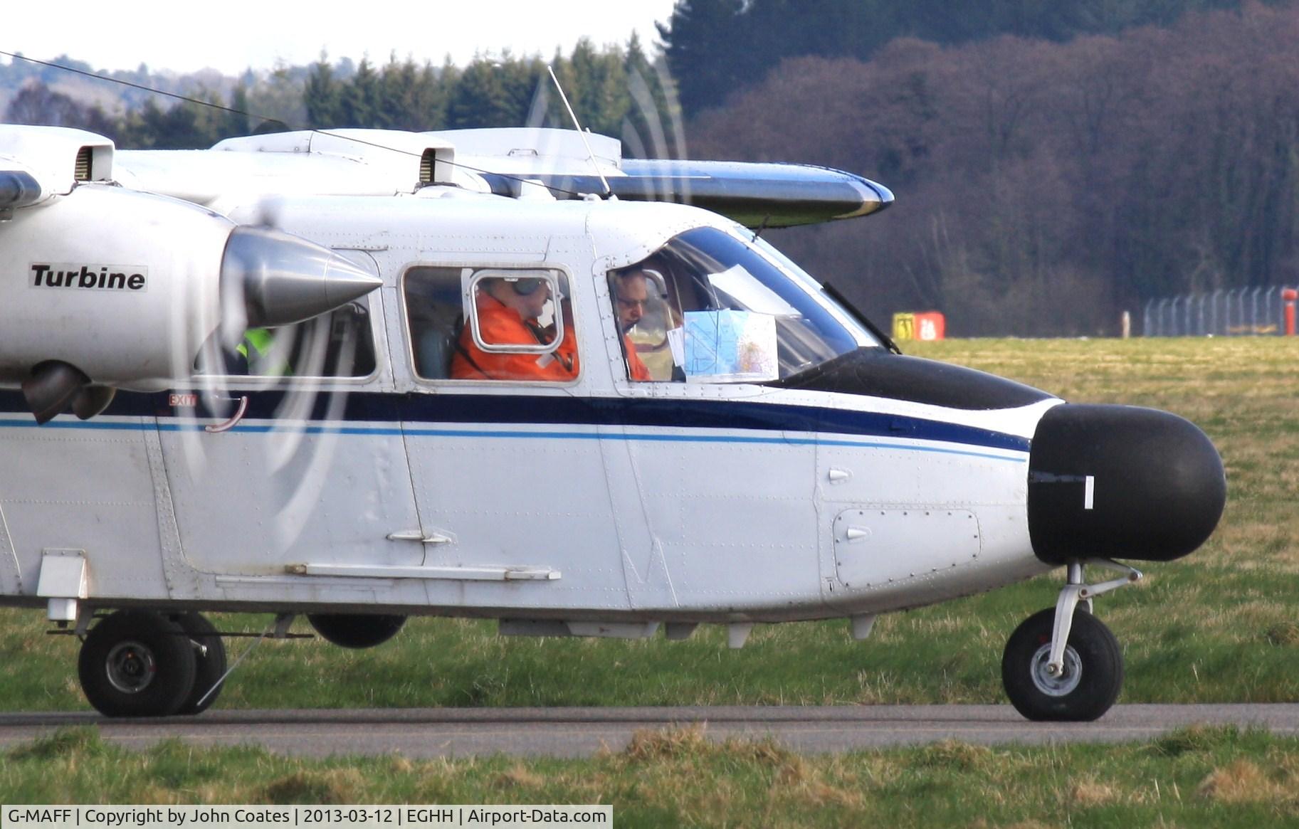 G-MAFF, 1981 Pilatus Britten-Norman BN-2T Turbine Islander C/N 2119, Waiting to depart on 08