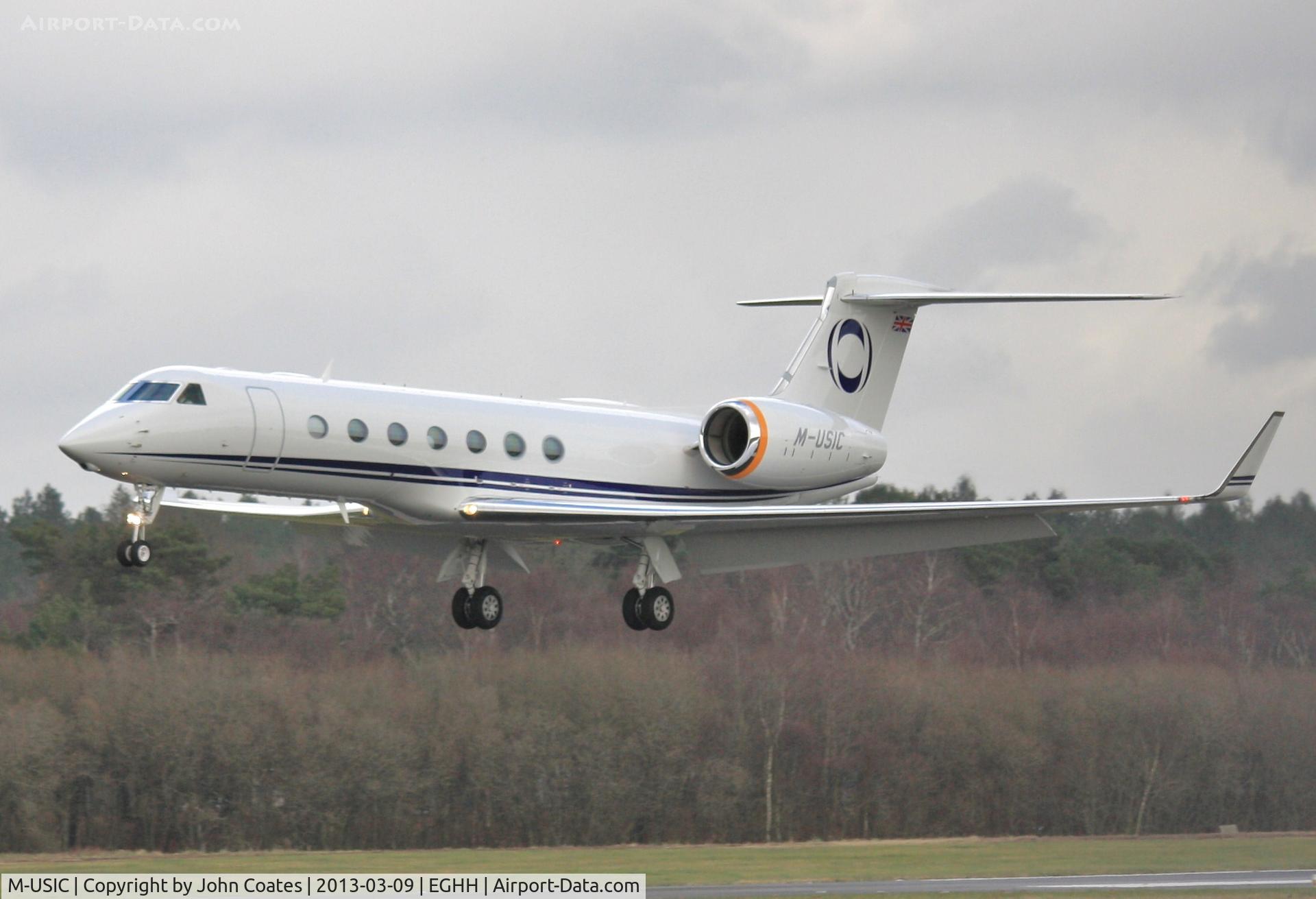 M-USIC, 2012 Gulfstream Aerospace V-SP G550 C/N 5394, Returning home to BOH