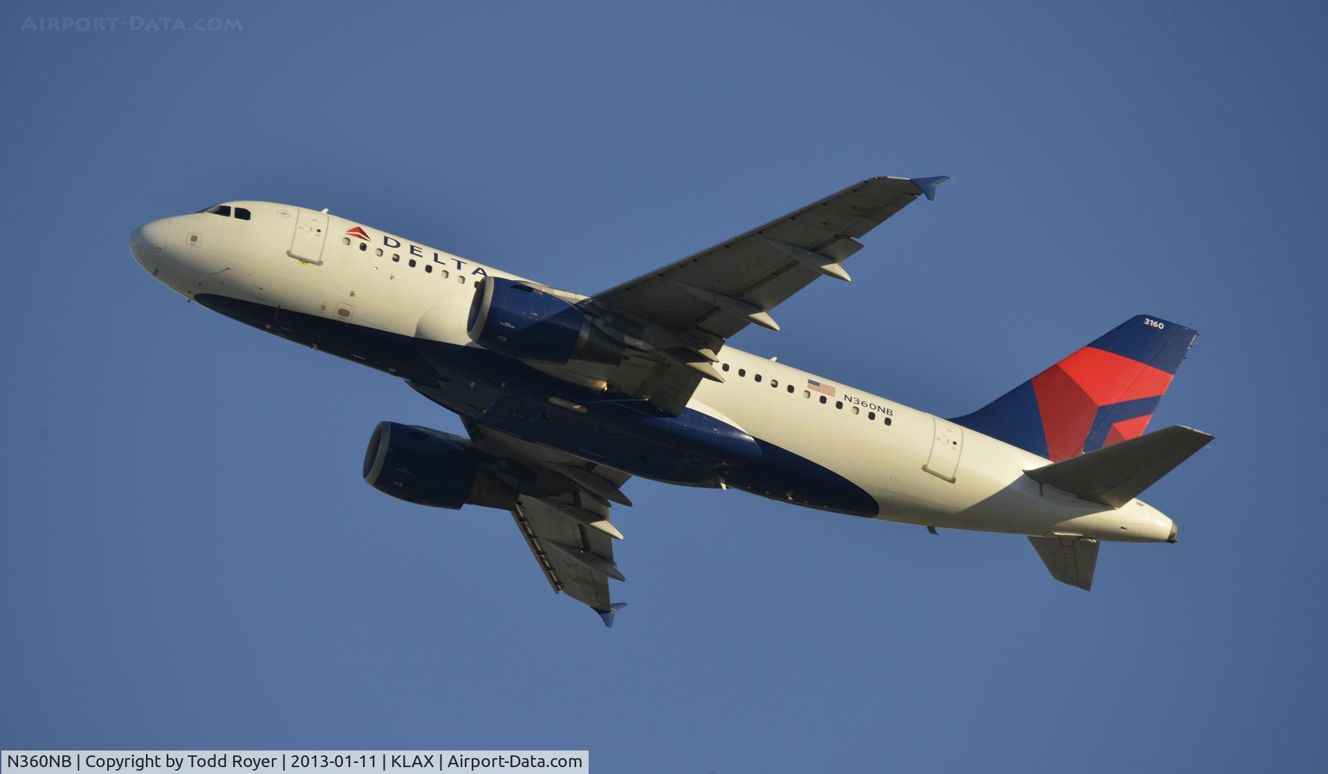 N360NB, 2003 Airbus A319-114 C/N 1959, Deprating LAX