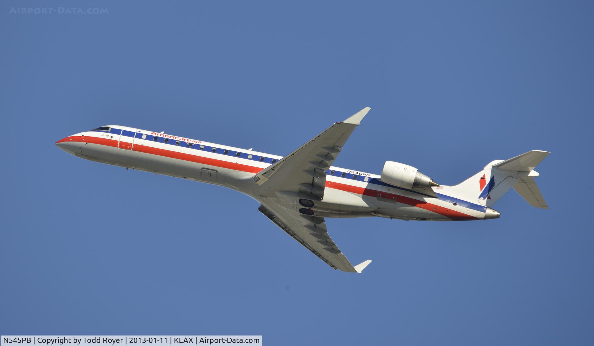 N545PB, Bombardier CRJ-702 (CL-600-2C10) Regional Jet C/N 10325, Departing LAX