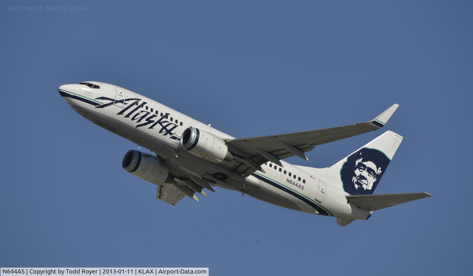 N644AS, 2003 Boeing 737-790 C/N 30795, Departing LAX