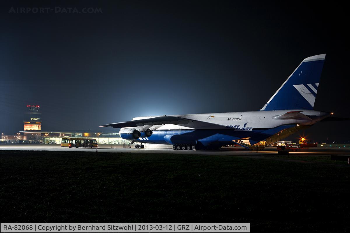 RA-82068, 1993 Antonov An-124-100 Ruslan C/N x770051359127, Rare visit of AH 124-100 to Graz Airport.