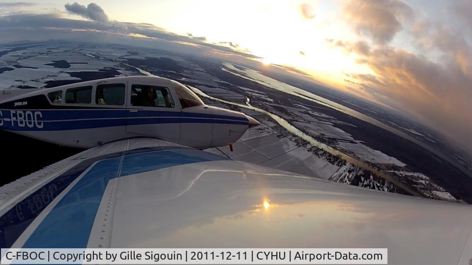C-FBOC, 1979 Beechcraft Sierra 200 C24R C/N MC-677, Nice Winter Flight on C-FBOC