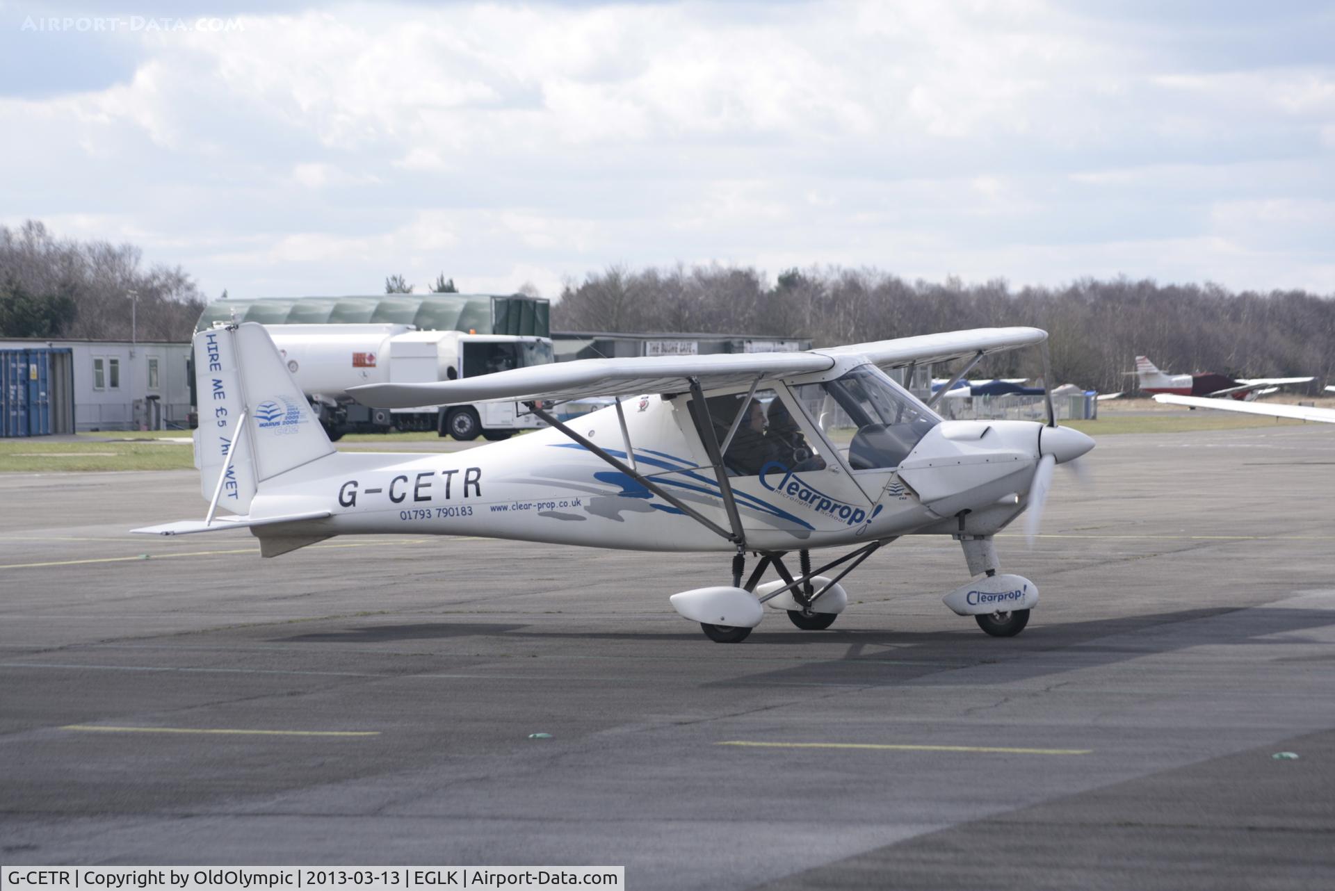 G-CETR, 2007 Comco Ikarus C42 FB100 C/N 0706-6898, Taxying to Alpha for pre-departure run-up