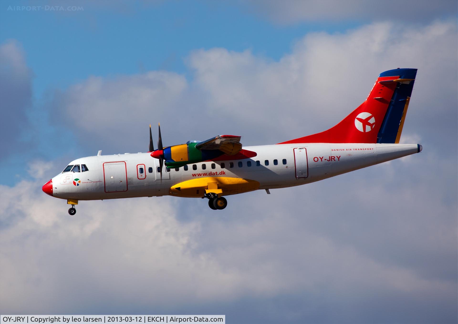 OY-JRY, 1987 ATR 42-320 C/N 063, Copenhagen Kastrup 12.3.13