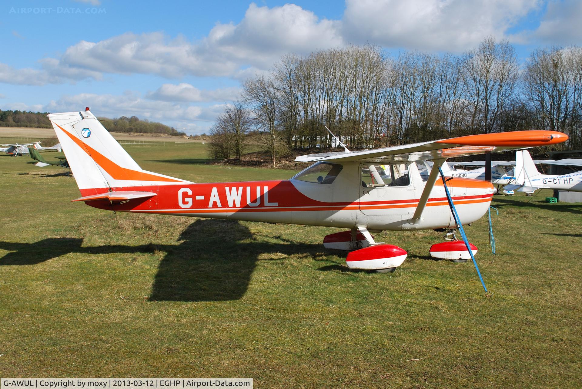 G-AWUL, 1968 Reims Cessna F150H C/N 0346, Reims Cessna F150H at Popham