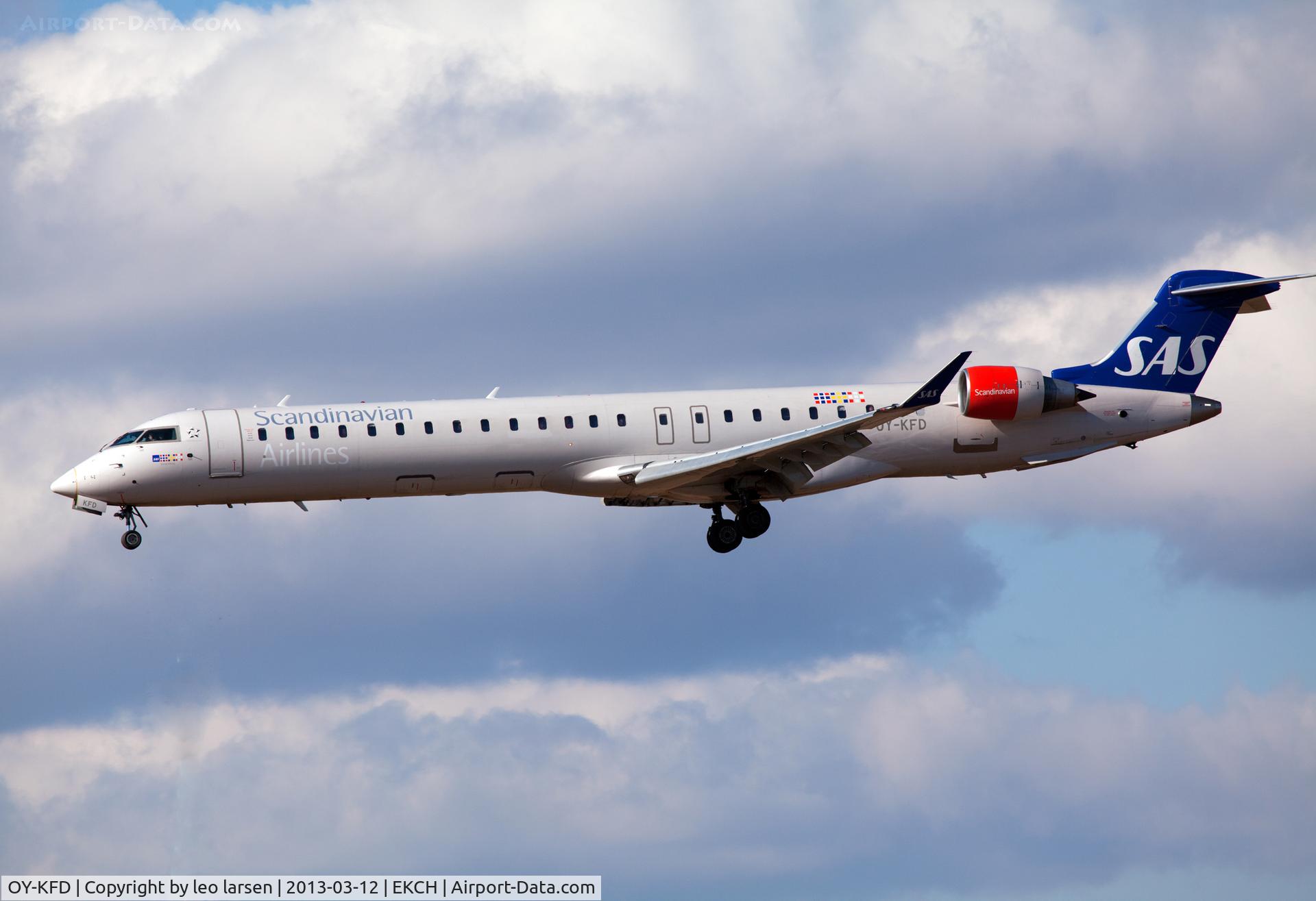 OY-KFD, 2009 Bombardier CRJ-900 (CL-600-2D24) C/N 15221, Copenhagen Kastrup 12.3.13