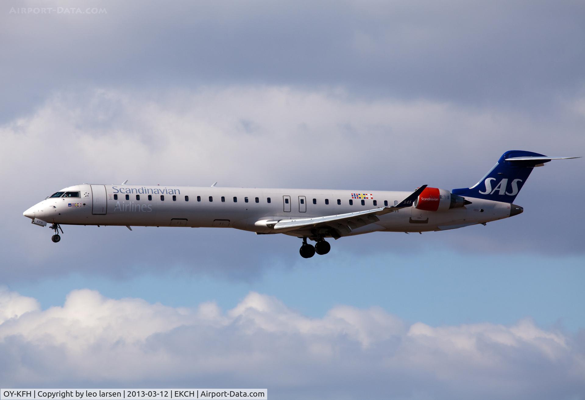 OY-KFH, 2009 Bombardier CRJ-900 (CL-600-2D24) C/N 15240, Copenhagen Kastrup 12.3.13