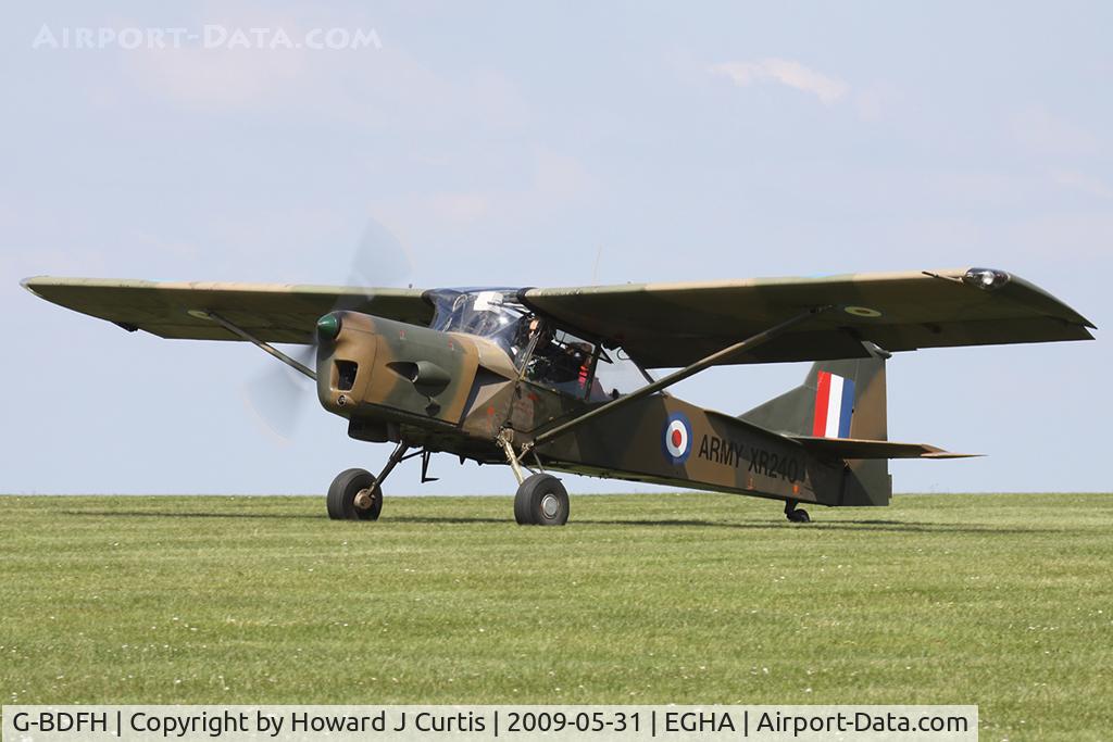 G-BDFH, 1962 Auster AOP.9 C/N B5/10/177, Privately owned. Painted as XR240.