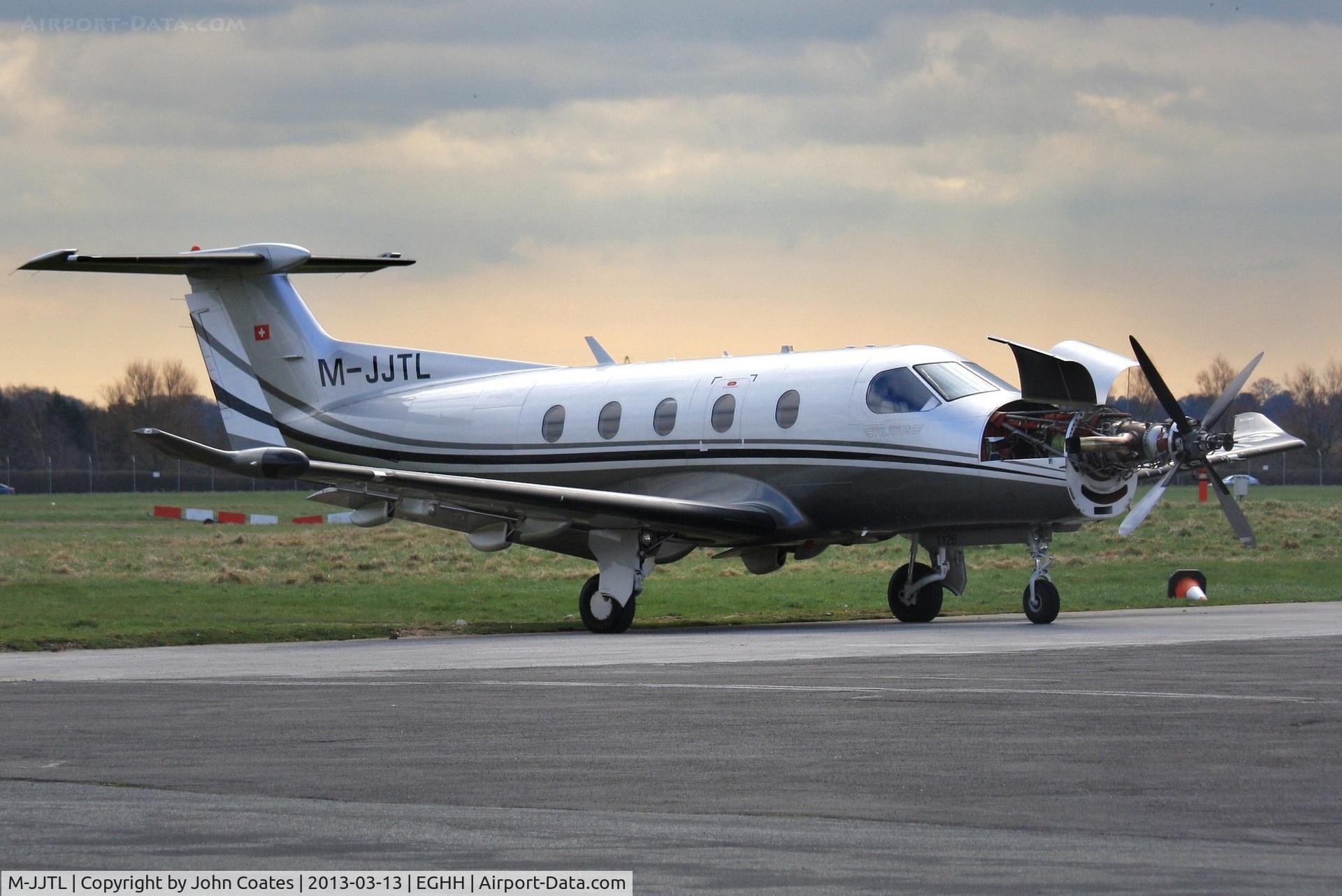 M-JJTL, 2009 Pilatus PC-12/47E C/N 1126, Receiving attention at Pilatus Centre