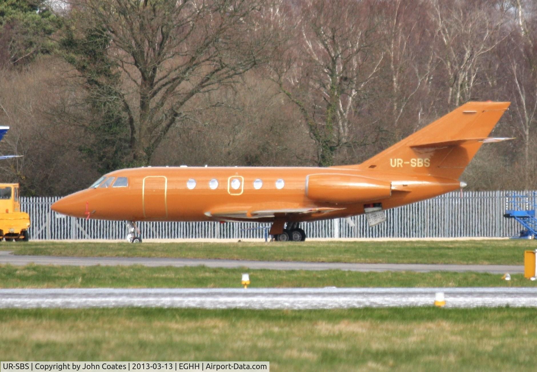 UR-SBS, 1968 Dassault Falcon 20C C/N 141, Parked at Cobham