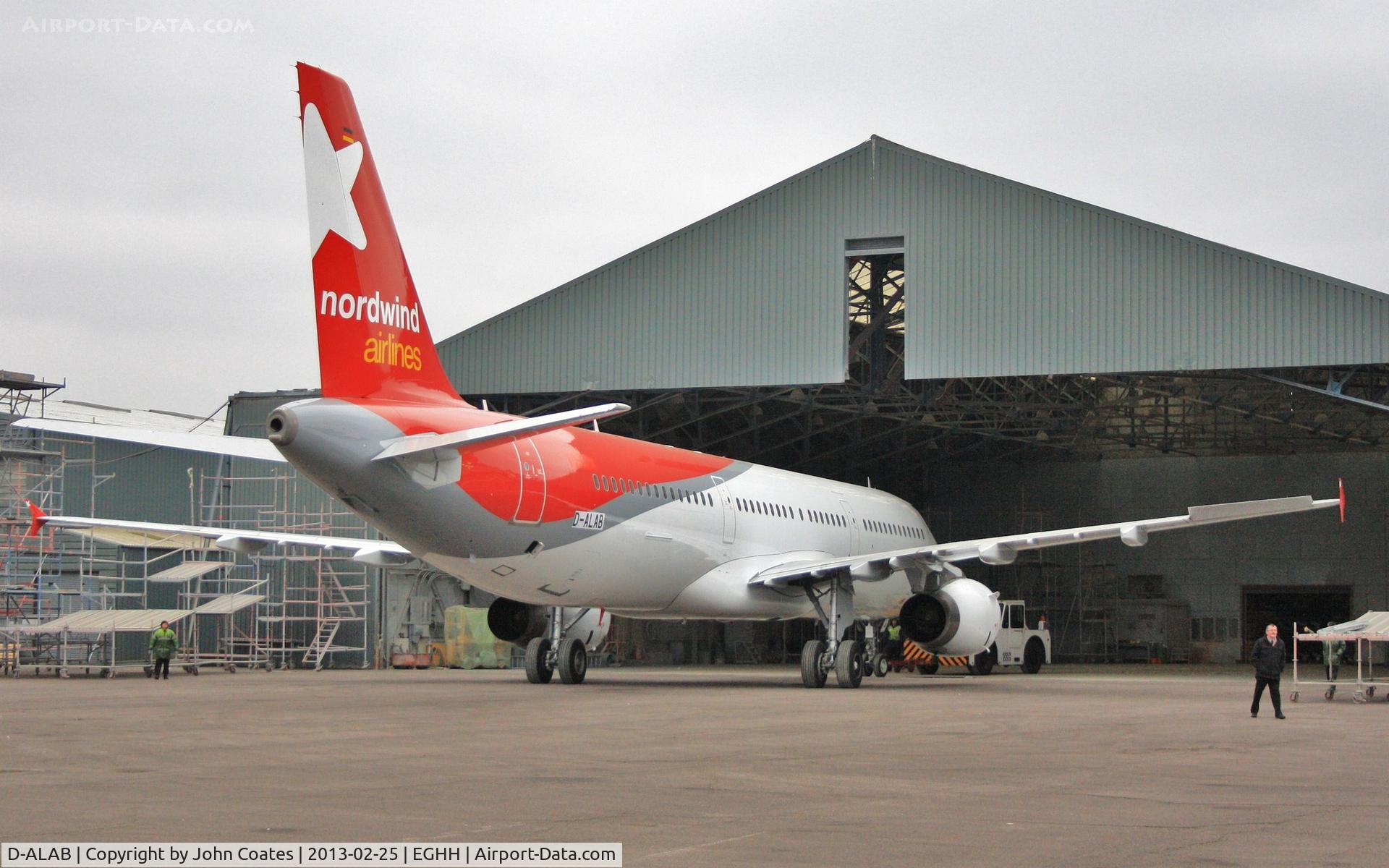 D-ALAB, 2002 Airbus A321-231 C/N 1843, Exiting paintshop after respray