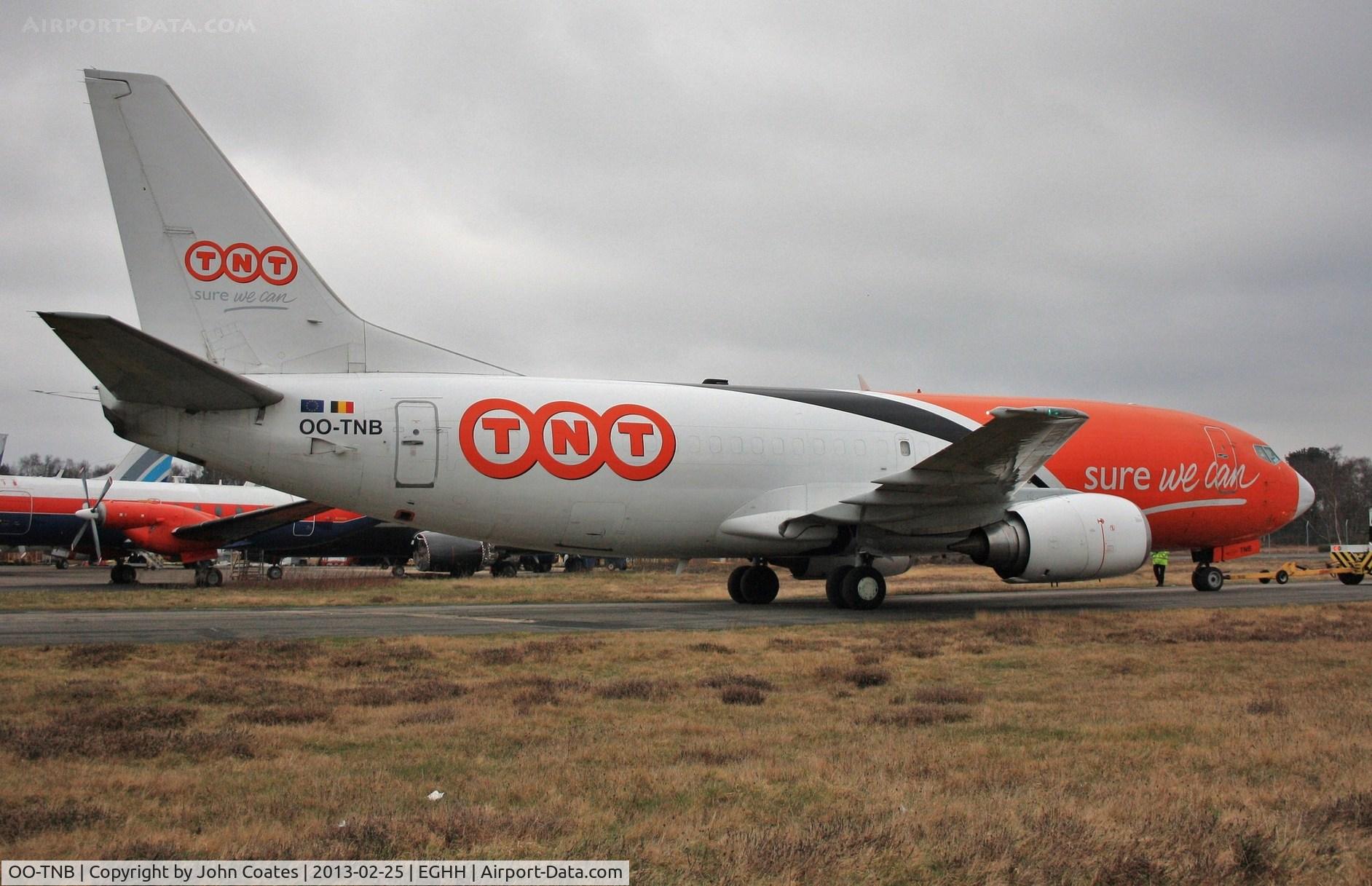 OO-TNB, 1987 Boeing 737-3T0F C/N 23578, Engine running after service