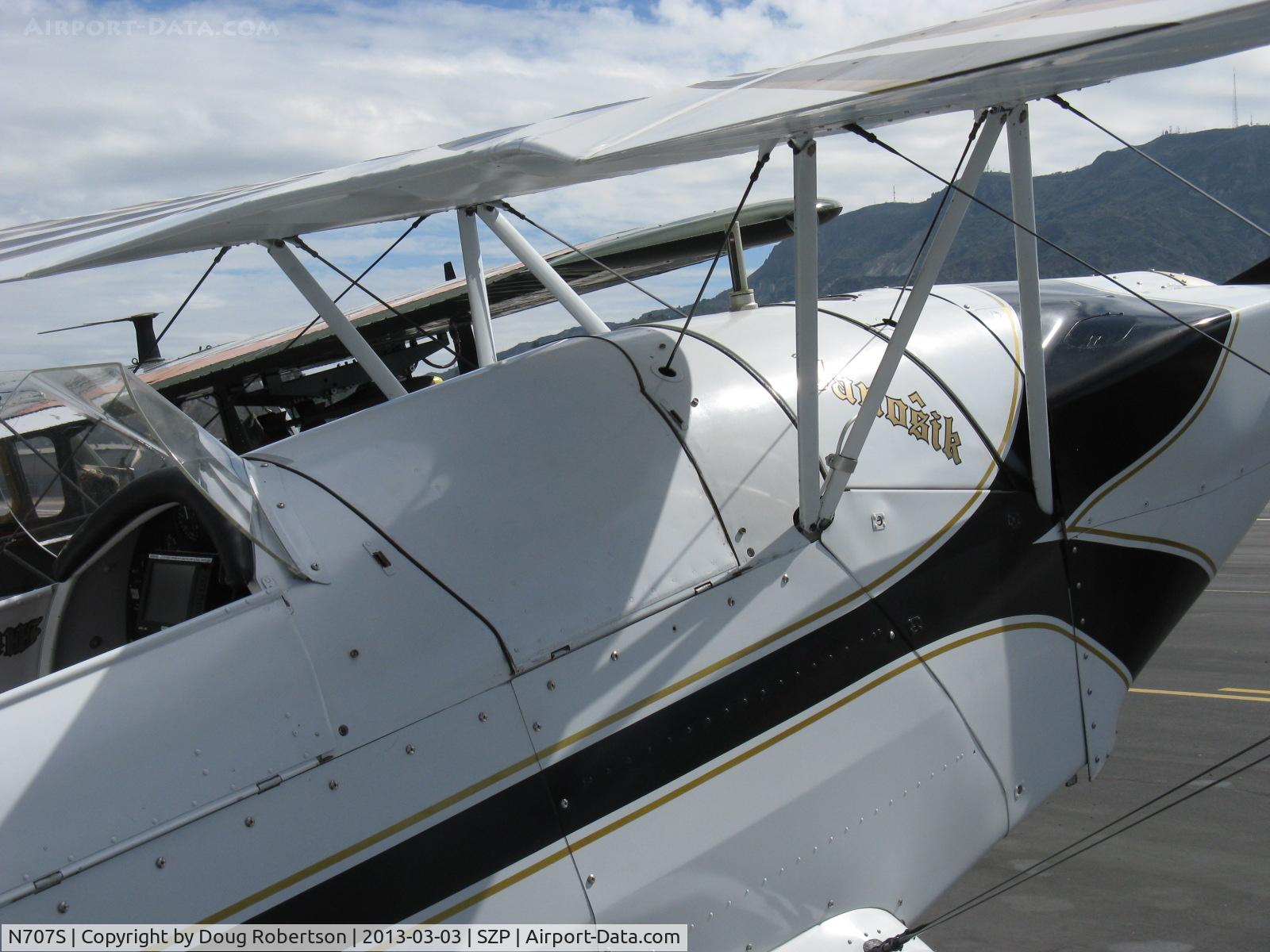 N707S, 1947 Bucker Bu-131 Jungmann C/N 211, 1947 Slovak Aero Praha G-104 Bucker JUNGMANN rebuild, Lycoming IO-360 A&C 200 Hp upgrade, Autopilot, forward cockpit faired over