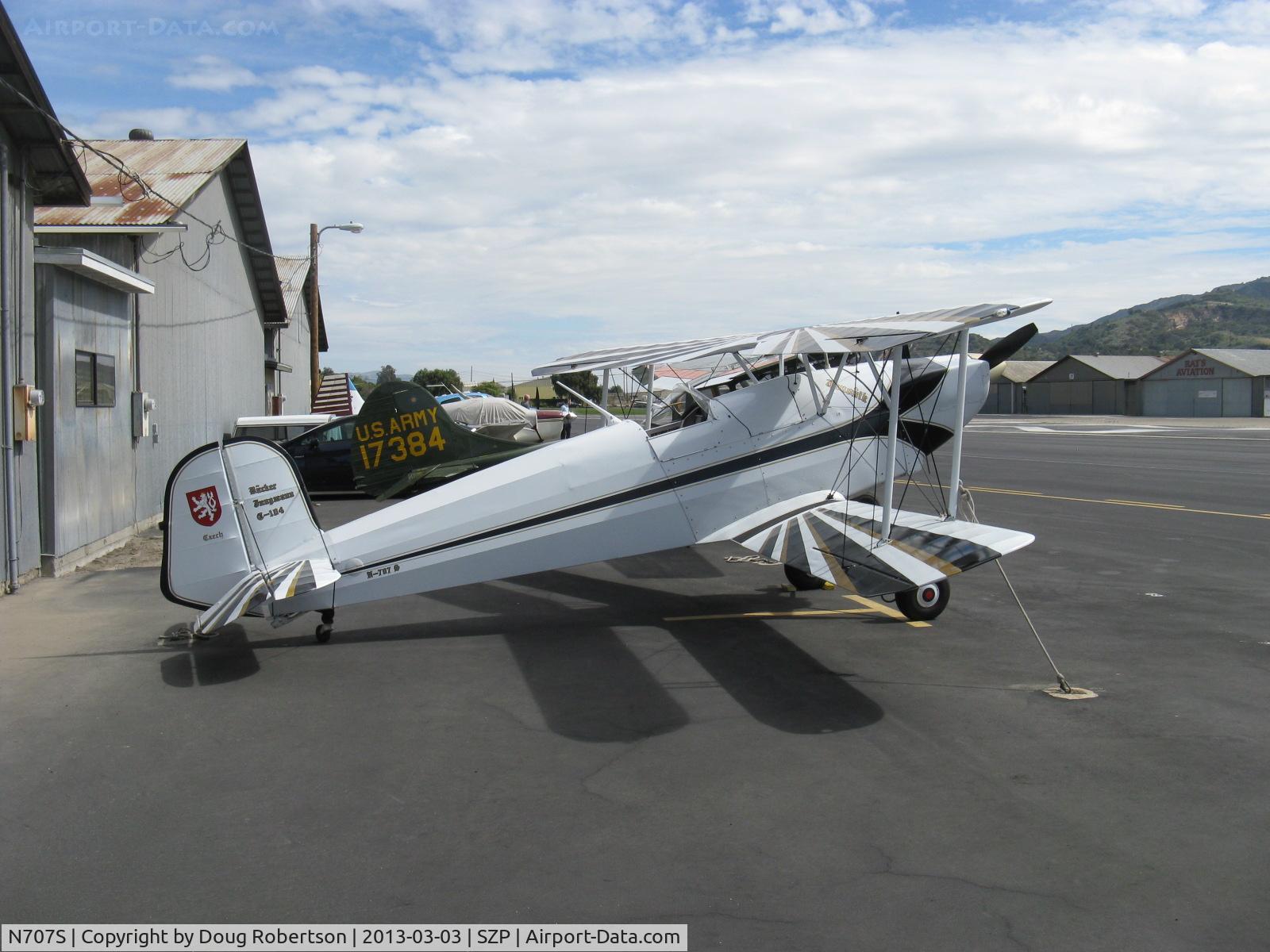 N707S, 1947 Bucker Bu-131 Jungmann C/N 211, 1947 Slovak Aero Praha G-104 Bucker Jungmann rebuild, Lycoming IO-360 A&C 200 Hp upgrade, Autopilot