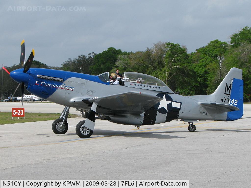 N51CY, 1944 North American P-51D-30-NA Mustang C/N 122-40770, At 7FL6 Air Show