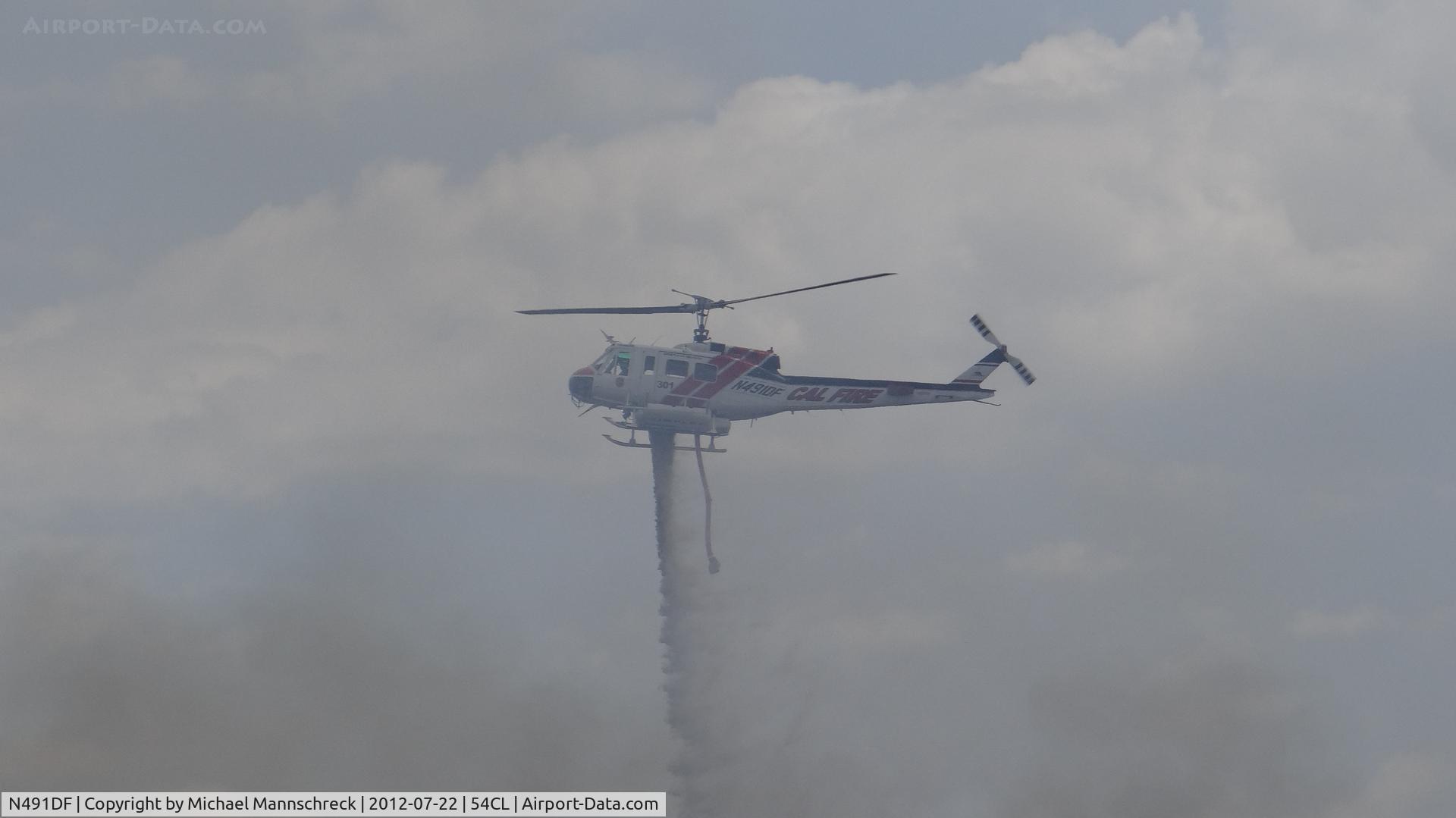N491DF, 1970 Bell EH-1H Iroquois C/N 12146, calfire