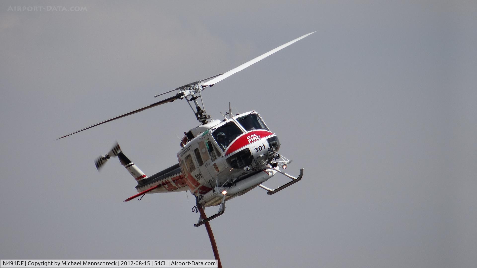 N491DF, 1970 Bell EH-1H Iroquois C/N 12146, calfire